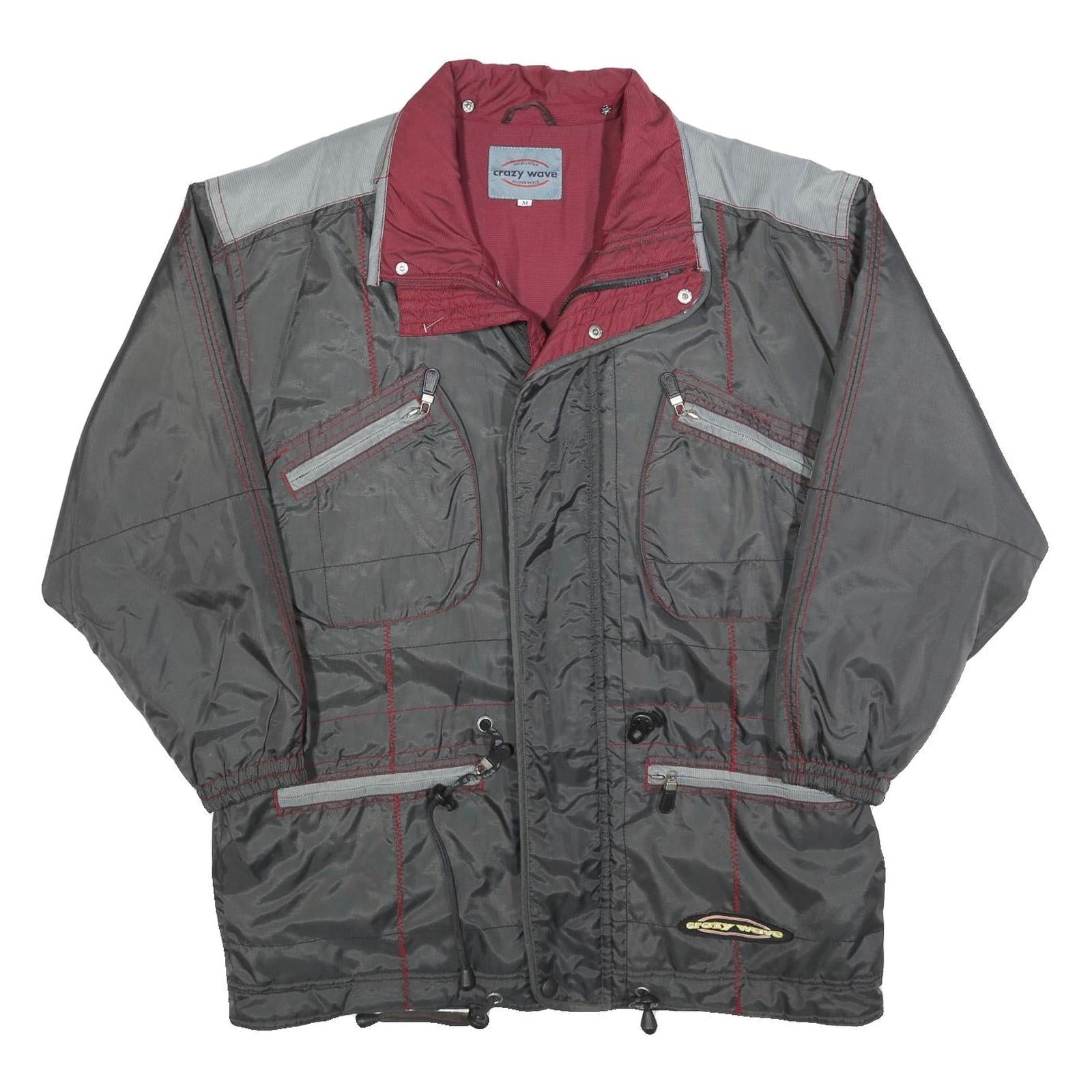 Buy CRAZY WAVE Mens Grey & Burgundy Zip Jacket M Polyester Blend Plain Casual Refurbished - $37.69 CRAZY WAVE Mens Grey & Burgundy Zip Jacket M Polyester Blend Plain Casual Refurbished - N/A refurbished available on Cerqular