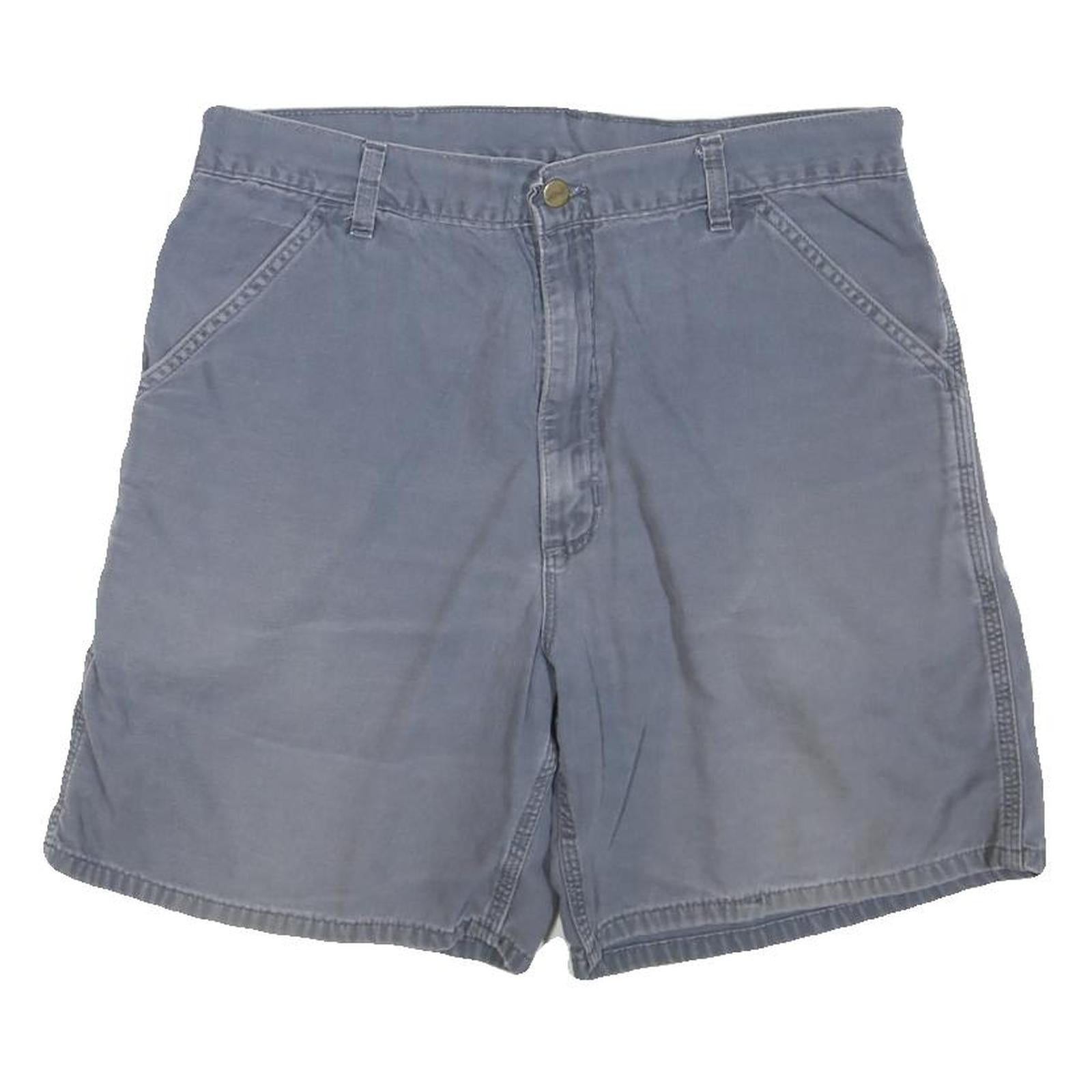 CARHARTT Mens Shorts Blue Casual Plain M W34 Cotton Blend Comfortable Relaxed Refurbished - N/A refurbished available on Cerqular