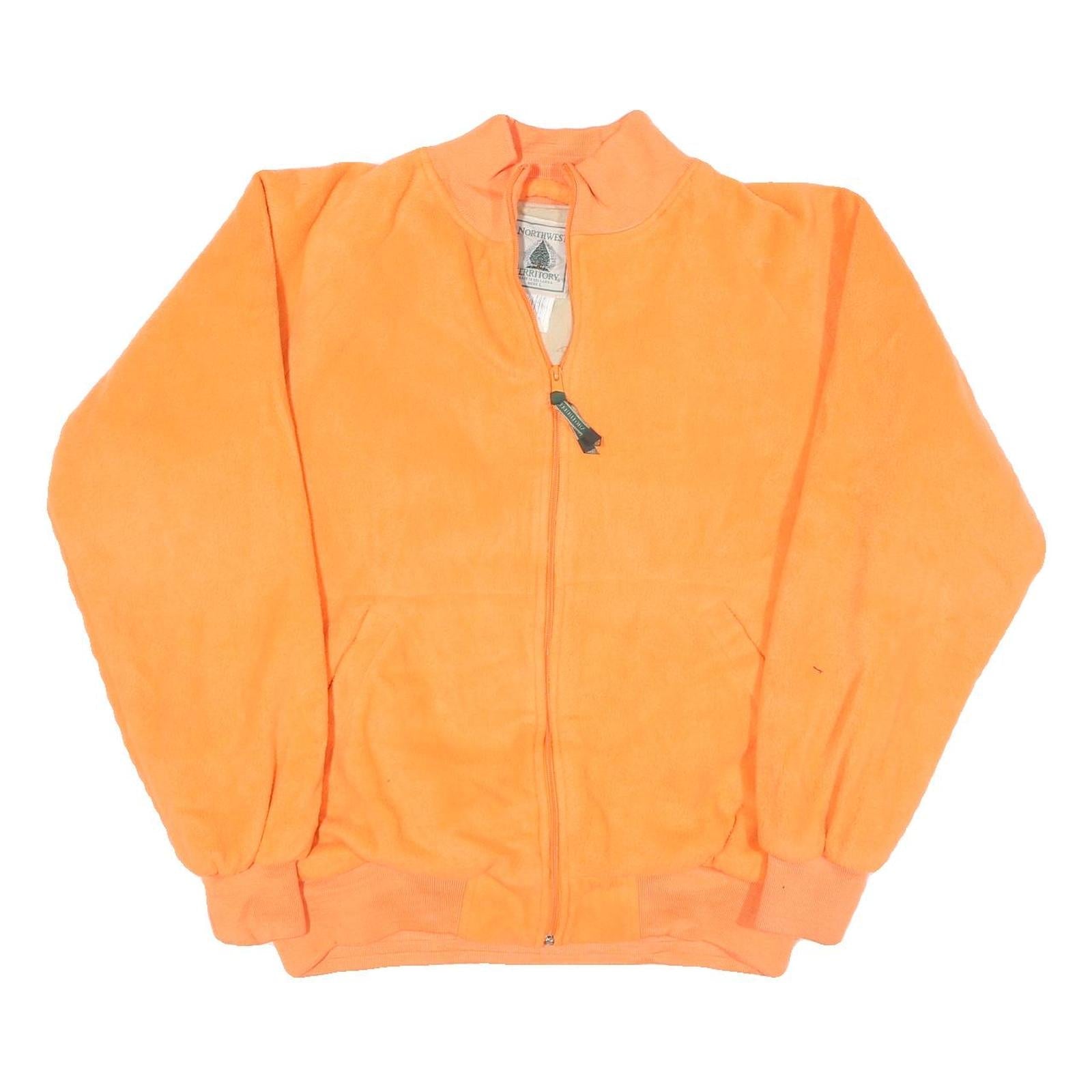 NORTHWEST Mens Orange Polyester Blend Jacket L Zip Plain Lightweight Casual Refurbished - N/A refurbished available on Cerqular