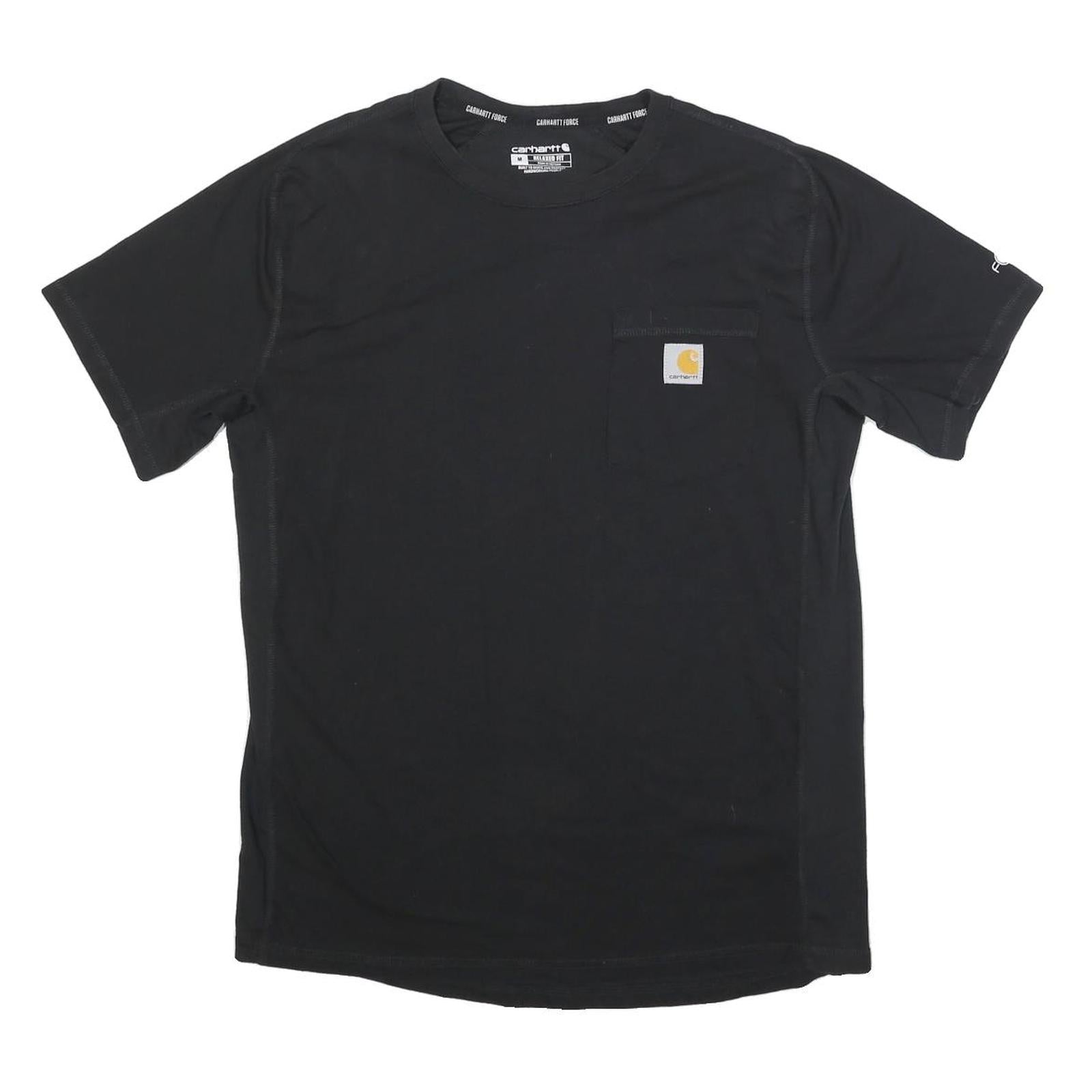 CARHARTT Mens Black & Yellow Pocket T-Shirt M Short Sleeve Crew Neck Workwear Refurbished - N/A refurbished available on Cerqular