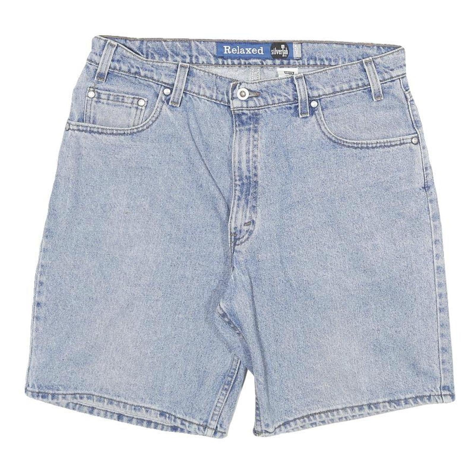 LEVI'S Mens Denim Blue Relaxed Fit Shorts 2XL W36 Cotton Blend Silver Tab Refurbished - N/A refurbished available on Cerqular