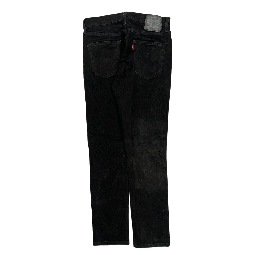 511 Levis Jeans - 32W 31L Black Cotton Refurbished - Thrifted (note: this is a term often used to describe second- refurbished available on Cerqular