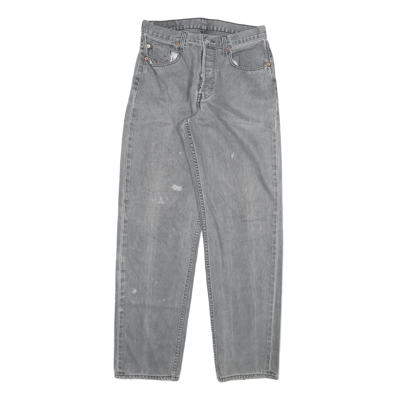 LEVI'S Mens Regular Grey Denim Button Jeans W30 L33 Classic Fit Casual Wear Refurbished - N/A refurbished available on Cerqular