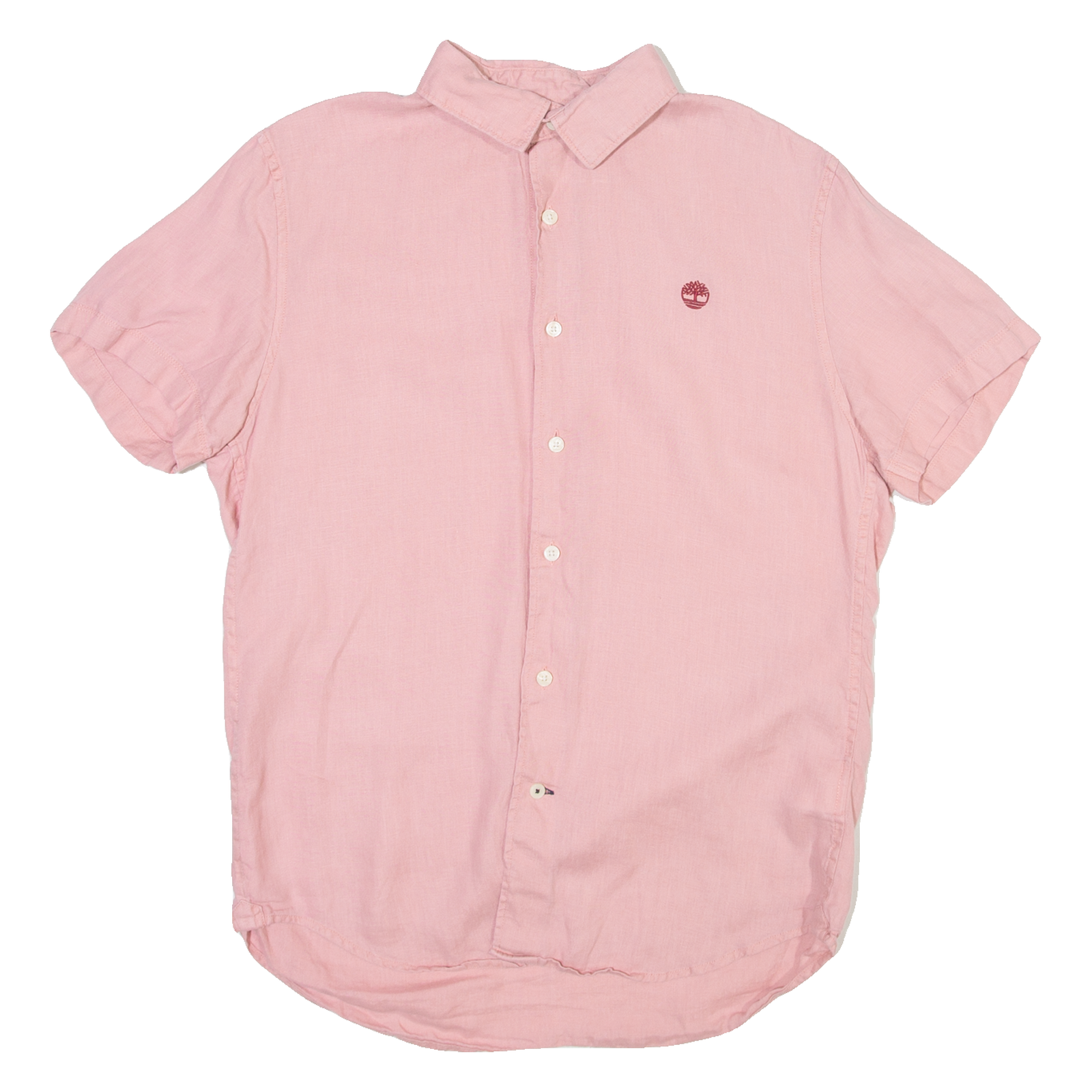 TIMBERLAND Slim Fit Mens Plain Shirt Pink S Refurbished - N/A refurbished available on Cerqular