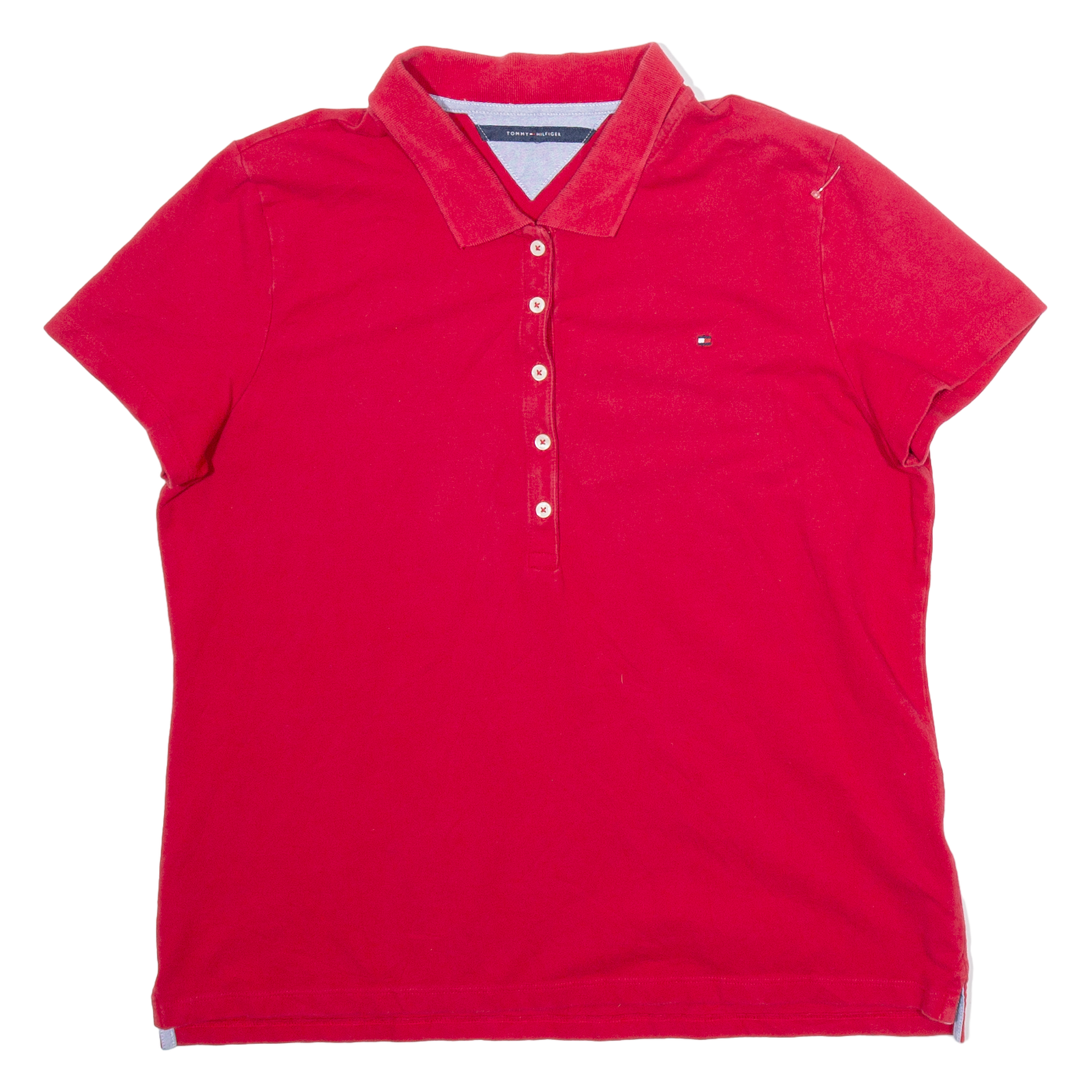 TOMMY HILFIGER Mens Polo Shirt Red M Refurbished - N/A refurbished available on Cerqular