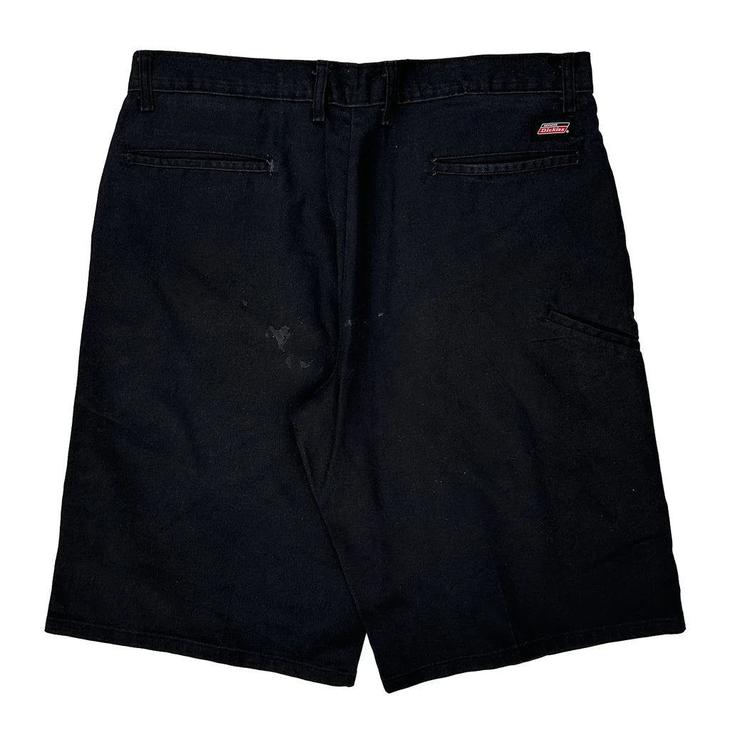 Dickies Shorts - 36W 11L Black Cotton Refurbished - Thrifted (note: this is a term often used to describe second- refurbished available on Cerqular