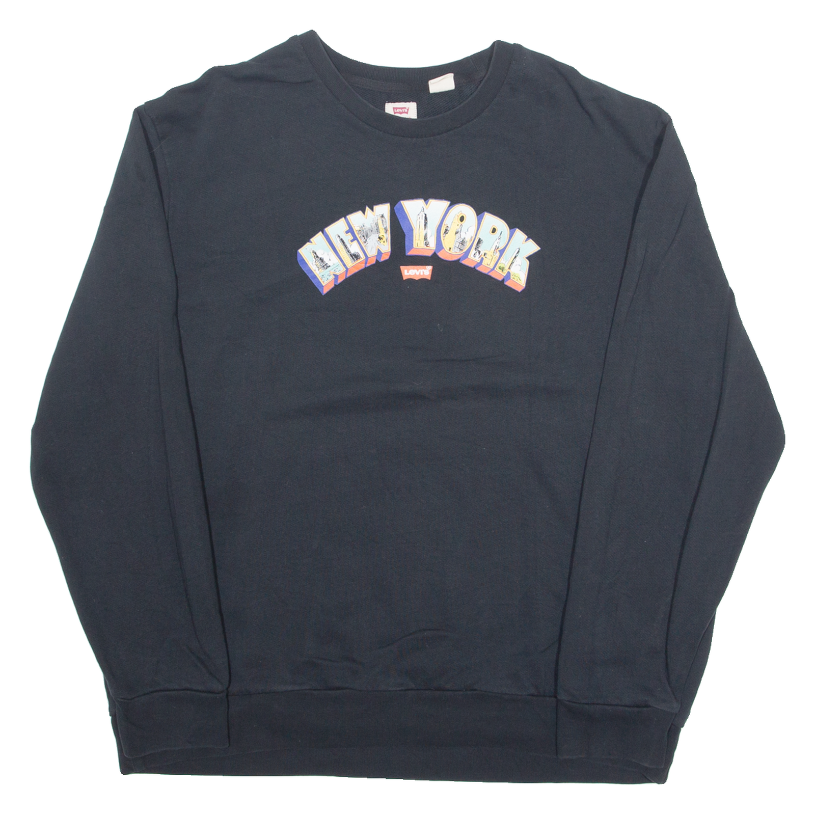 LEVI'S New York Mens Sweatshirt Black USA 2XL Refurbished - N/A refurbished available on Cerqular