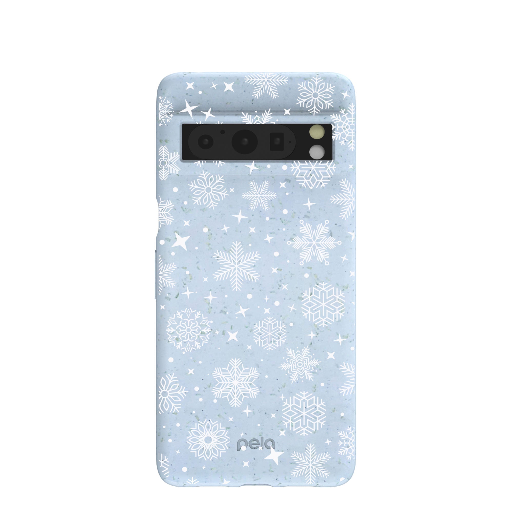 Powder Blue Let it Snow Google Pixel 8 Pro Case Refurbished - Pela Case refurbished available on Cerqular