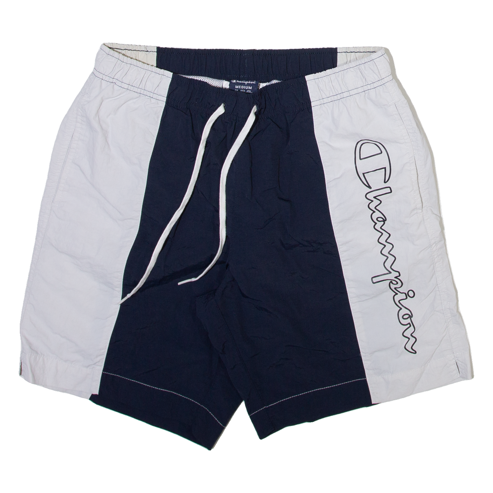 CHAMPION Mens Swimming Shorts Blue Colourblock M W28 Refurbished - N/A refurbished available on Cerqular