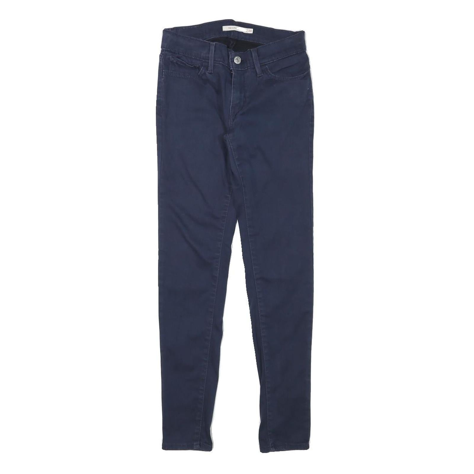 Buy LEVI'S Womens Cotton Blend Blue Slim Skinny Trousers W24 L27 Zip Fastening Refurbished - $41.59 LEVI'S Womens Cotton Blend Blue Slim Skinny Trousers W24 L27 Zip Fastening Refurbished - N/A refurbished available on Cerqular