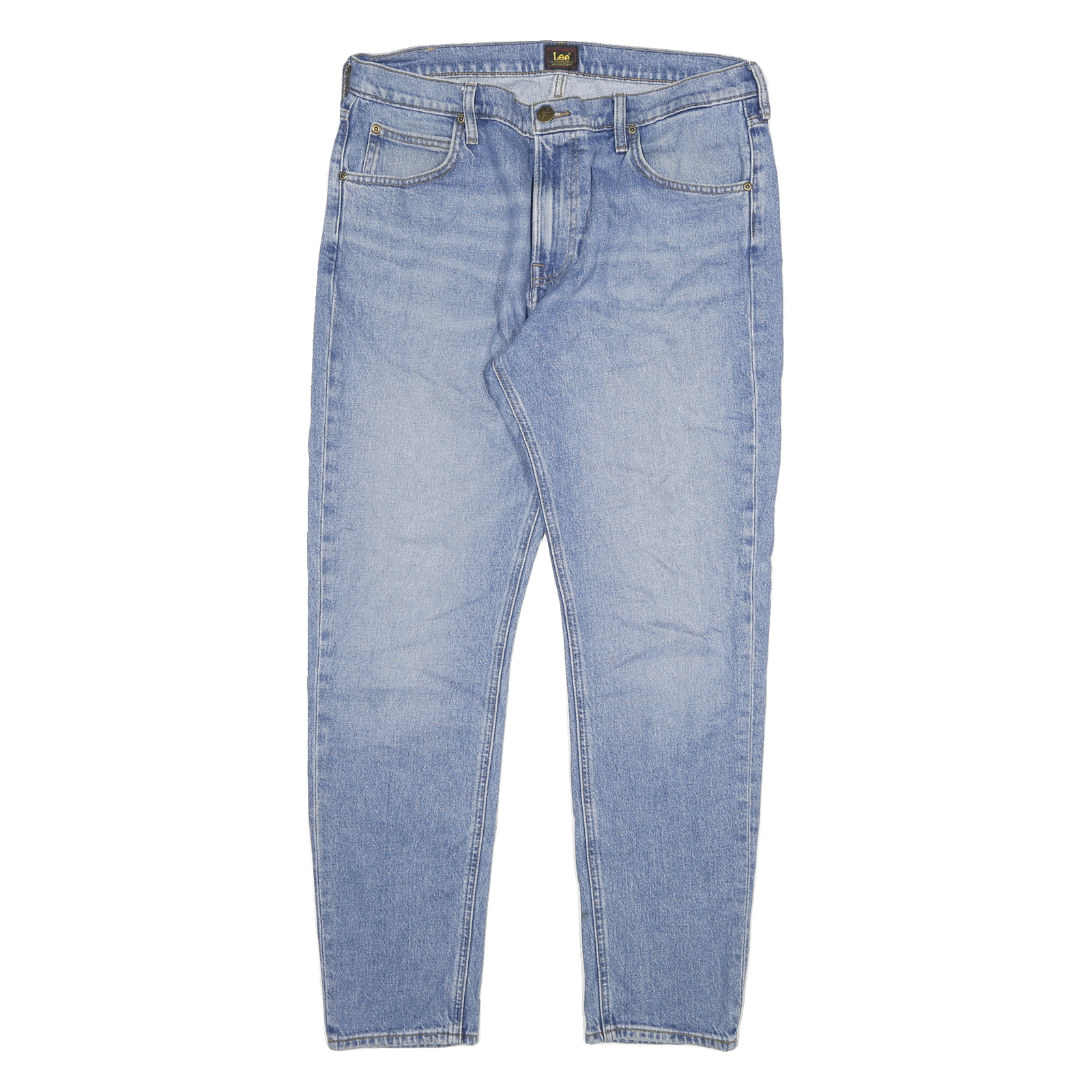 LEE Mens Jeans Blue Slim Skinny Denim Light W34 L30 Classic Zip Pocket Refurbished - N/A refurbished available on Cerqular