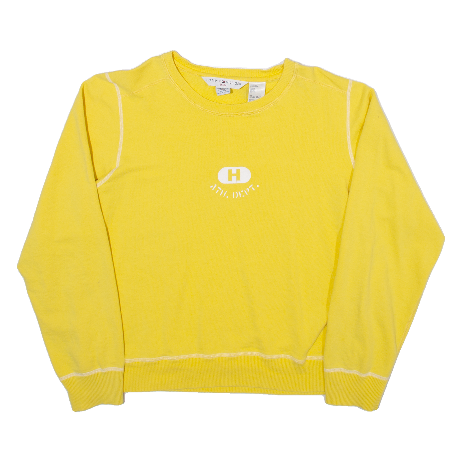 TOMMY HILFIGER Mens Sweatshirt Yellow L Refurbished - N/A refurbished available on Cerqular