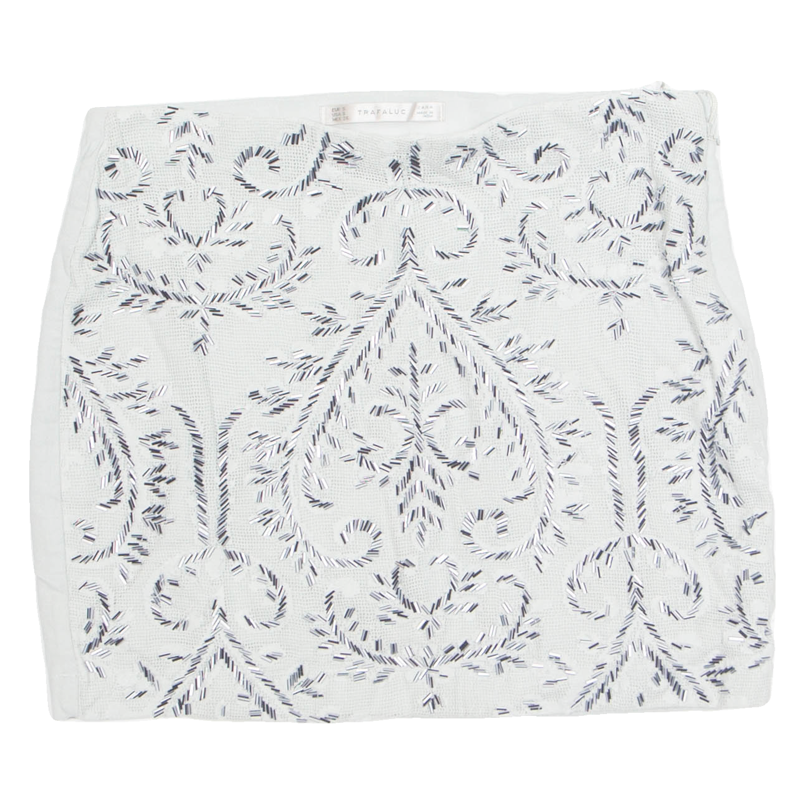 ZARA Womens Mini Skirt Green Short Crazy Pattern S Refurbished - N/A refurbished available on Cerqular