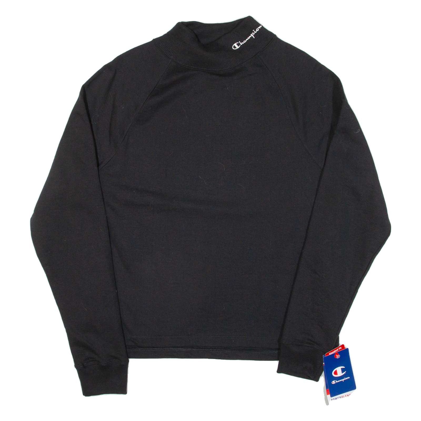 CHAMPION Womens Sweatshirt Black High Neck M Refurbished - N/A refurbished available on Cerqular