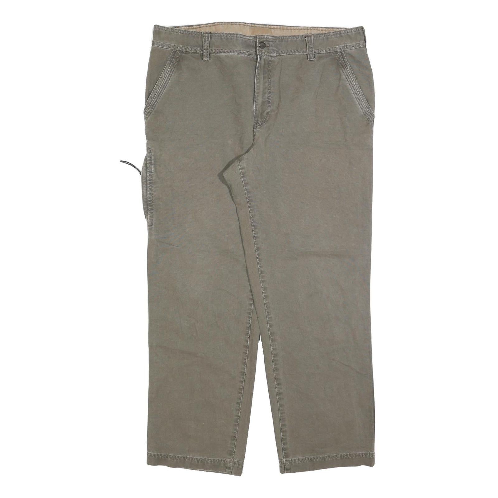 DICKIES Mens Cotton Blend Beige Regular Straight Trousers W38 L30 Workwear Zip Refurbished - N/A refurbished available on Cerqular