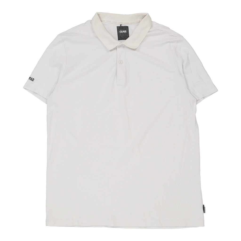 Colmar Polo Shirt - XL White Cotton Refurbished - Thrifted (note: this is a term often used to describe second- refurbished available on Cerqular