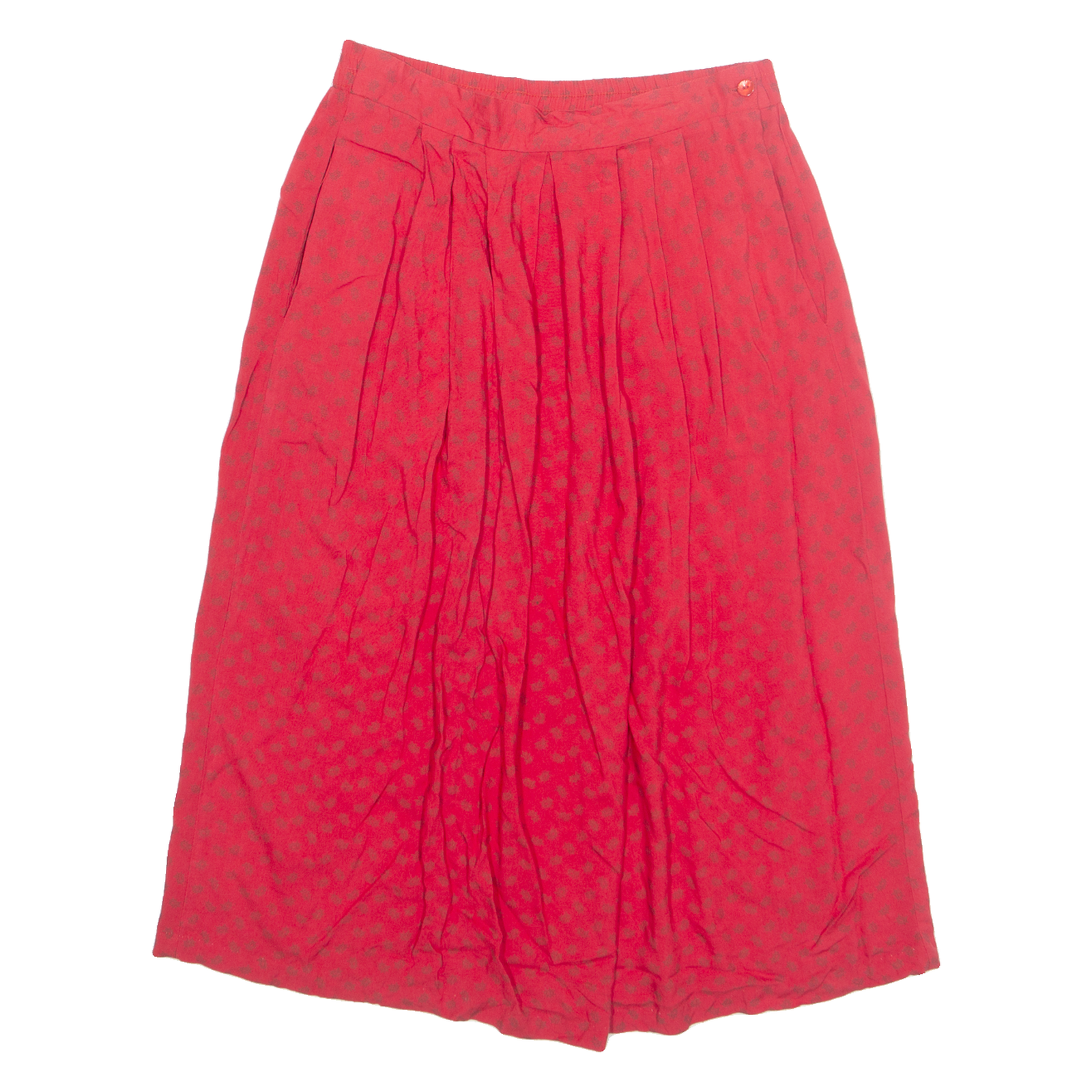 SOPHISTICATES Womens A-Line Skirt Red Midi Crazy Pattern M Refurbished - N/A refurbished available on Cerqular
