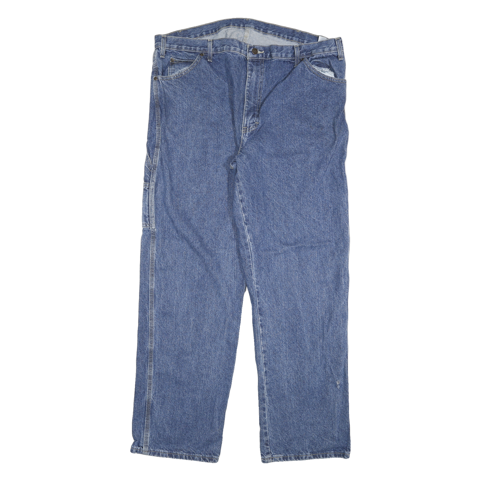 DICKIES Mens Relaxed Blue Jeans Denim W40 L32 Workwear Zip Closure Refurbished - N/A refurbished available on Cerqular