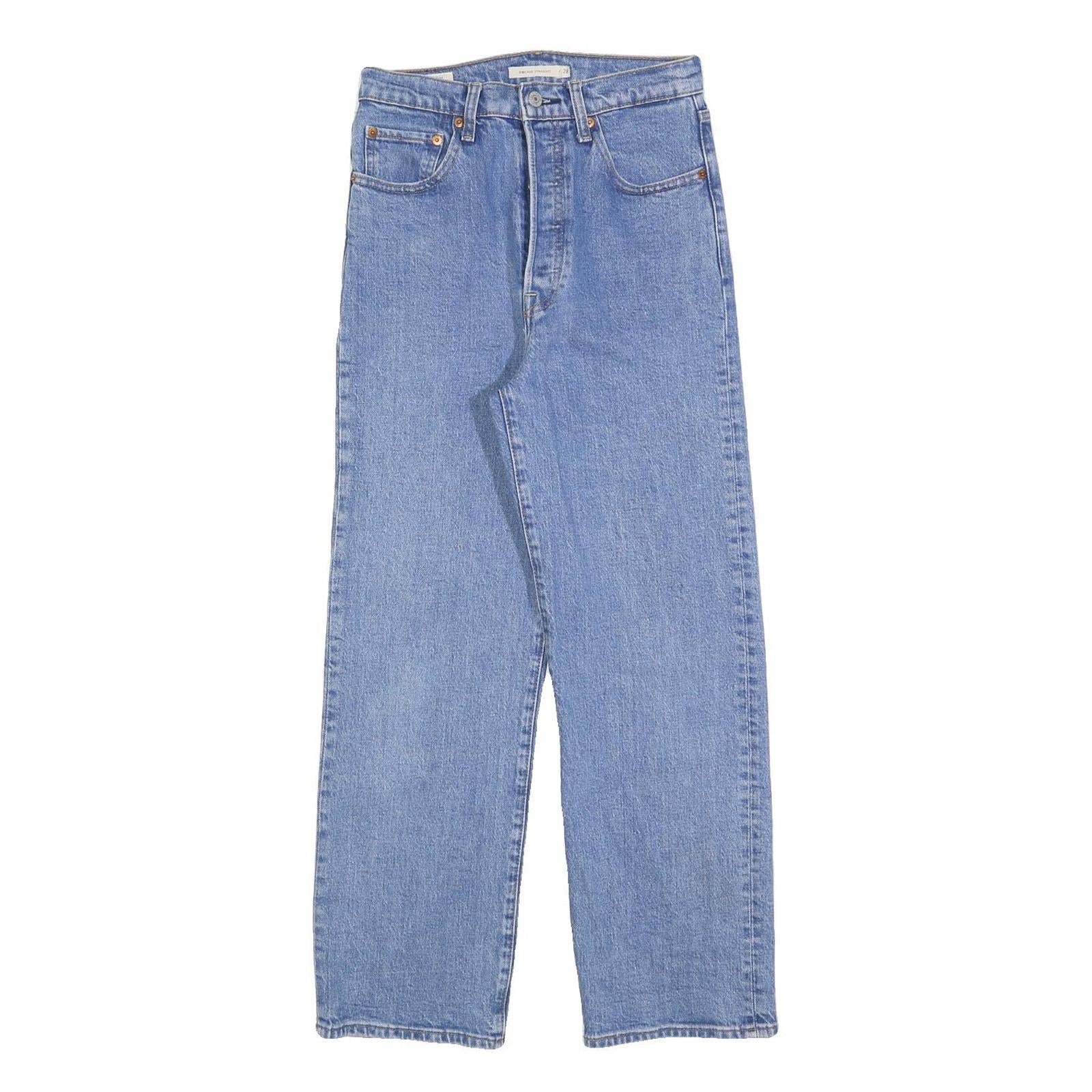 LEVI'S Womens Regular Fit Blue Denim Straight Leg Jeans W28 L27 Classic Cotton Refurbished - N/A refurbished available on Cerqular
