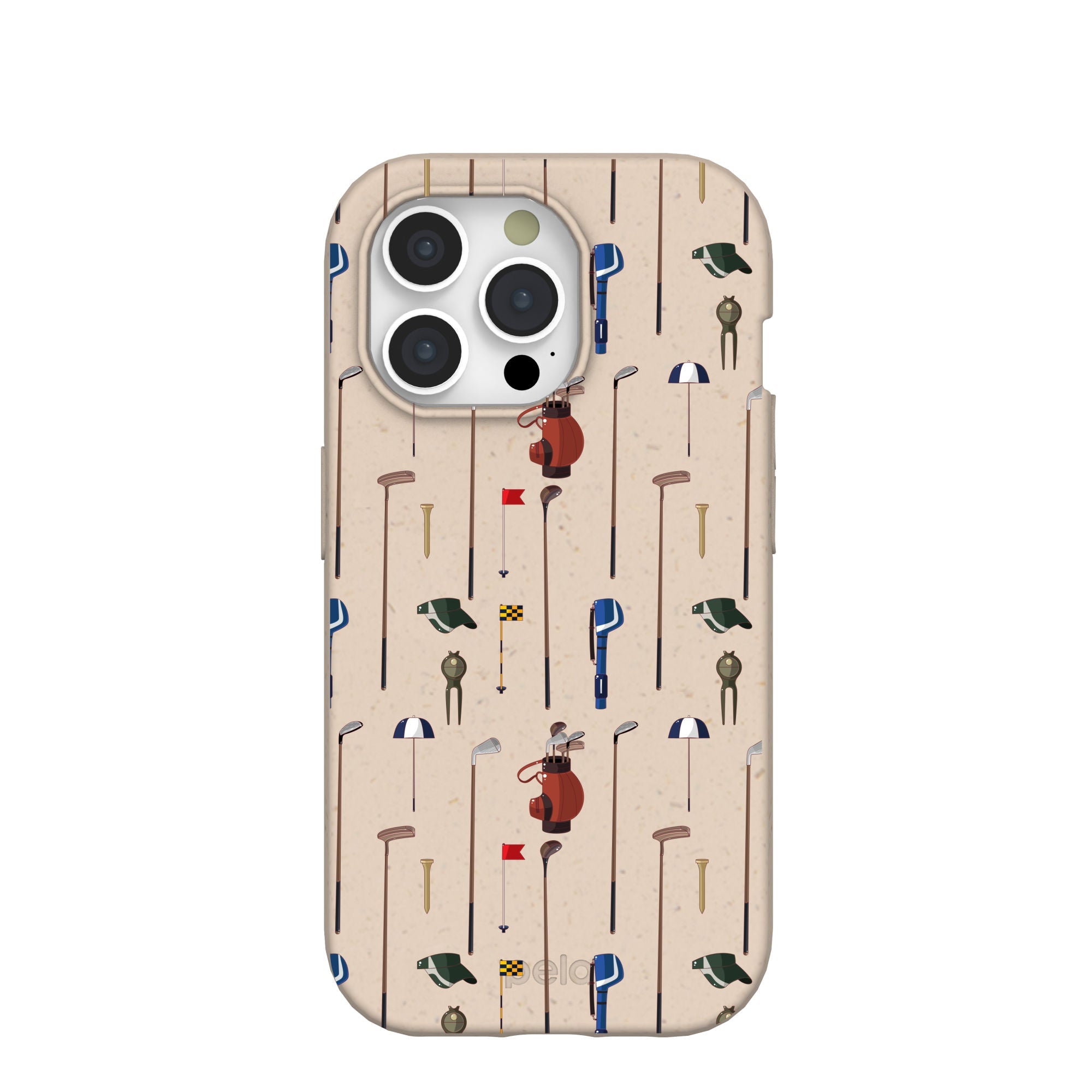 Seashell Golf Time iPhone 15 Pro Case Refurbished - Pela Case refurbished available on Cerqular