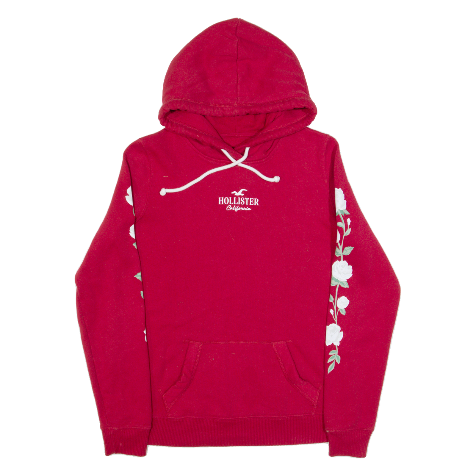 HOLLISTER Womens Red Hoodie S Refurbished - N/A refurbished available on Cerqular