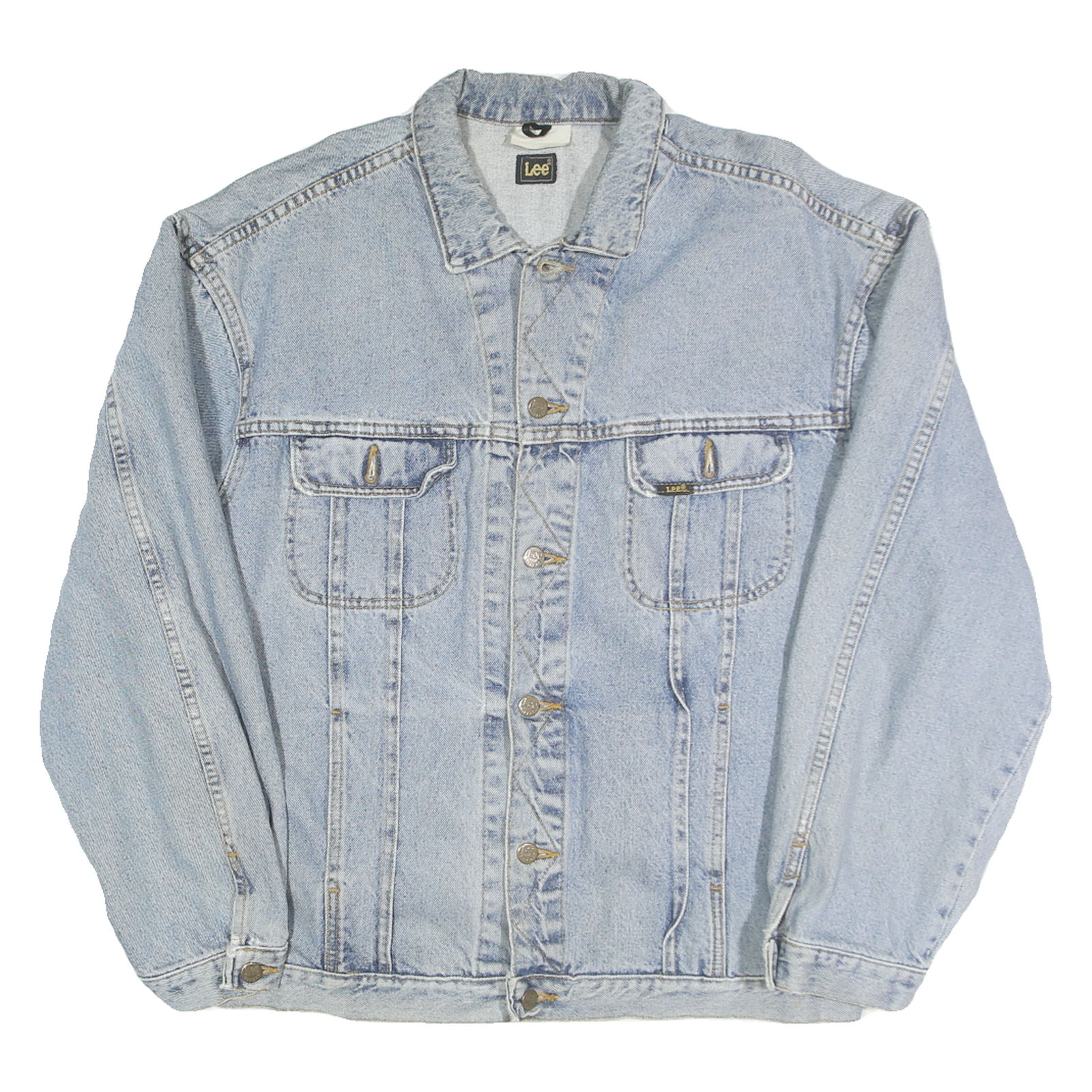 Buy LEE Mens Blue Denim Jacket L Cotton Button Closure Classic Fit Casual Refurbished - $66.29 LEE Mens Blue Denim Jacket L Cotton Button Closure Classic Fit Casual Refurbished - N/A refurbished available on Cerqular