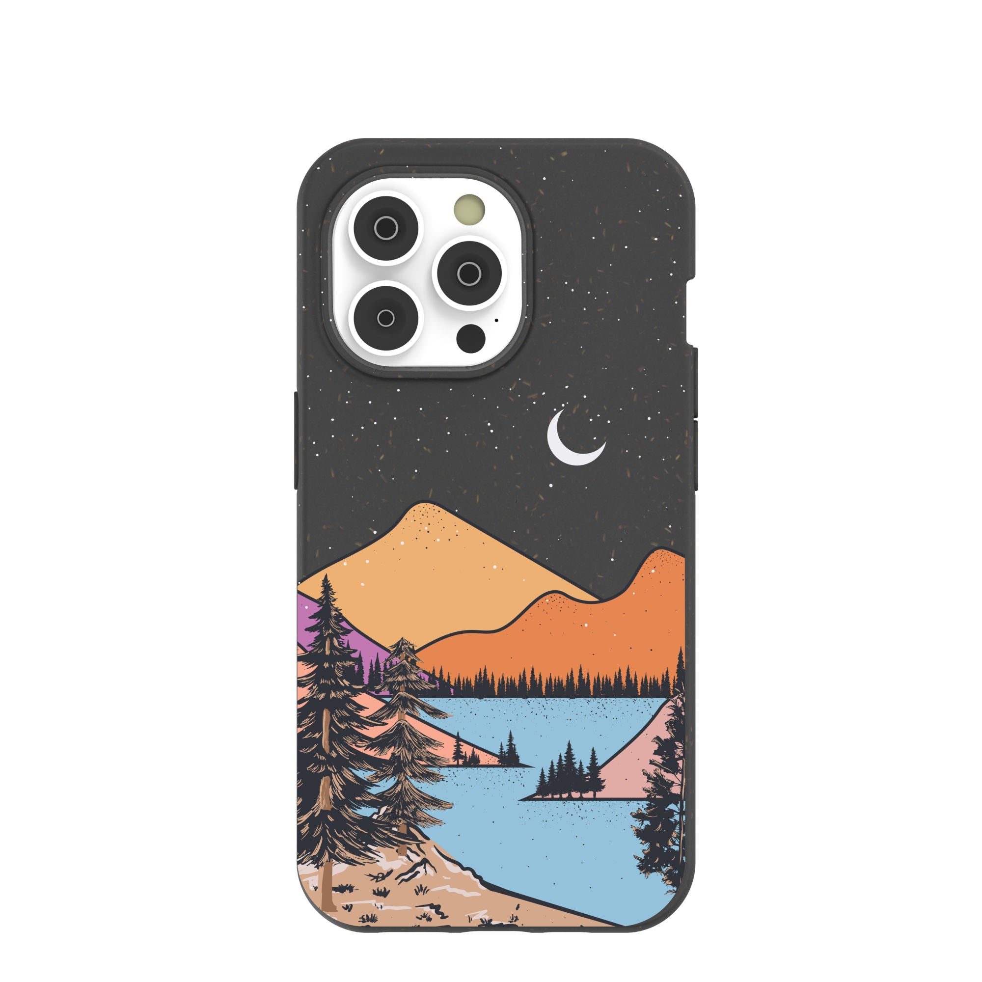 Black Night Trails iPhone 14 Pro Case Refurbished - Pela Case refurbished available on Cerqular