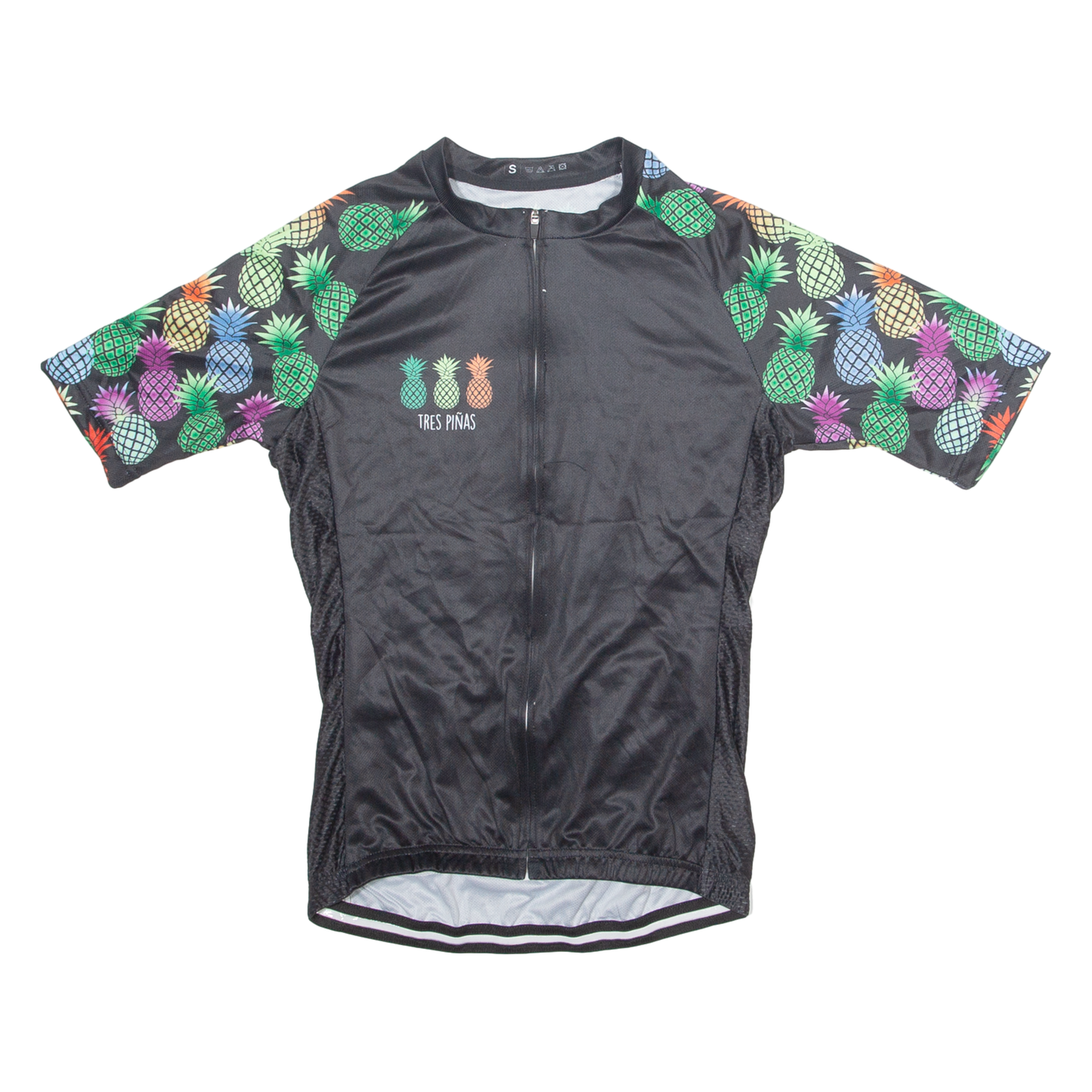 TRES PINAS Cycling Mens Jersey Black 1/4 Zip S Refurbished - N/A refurbished available on Cerqular