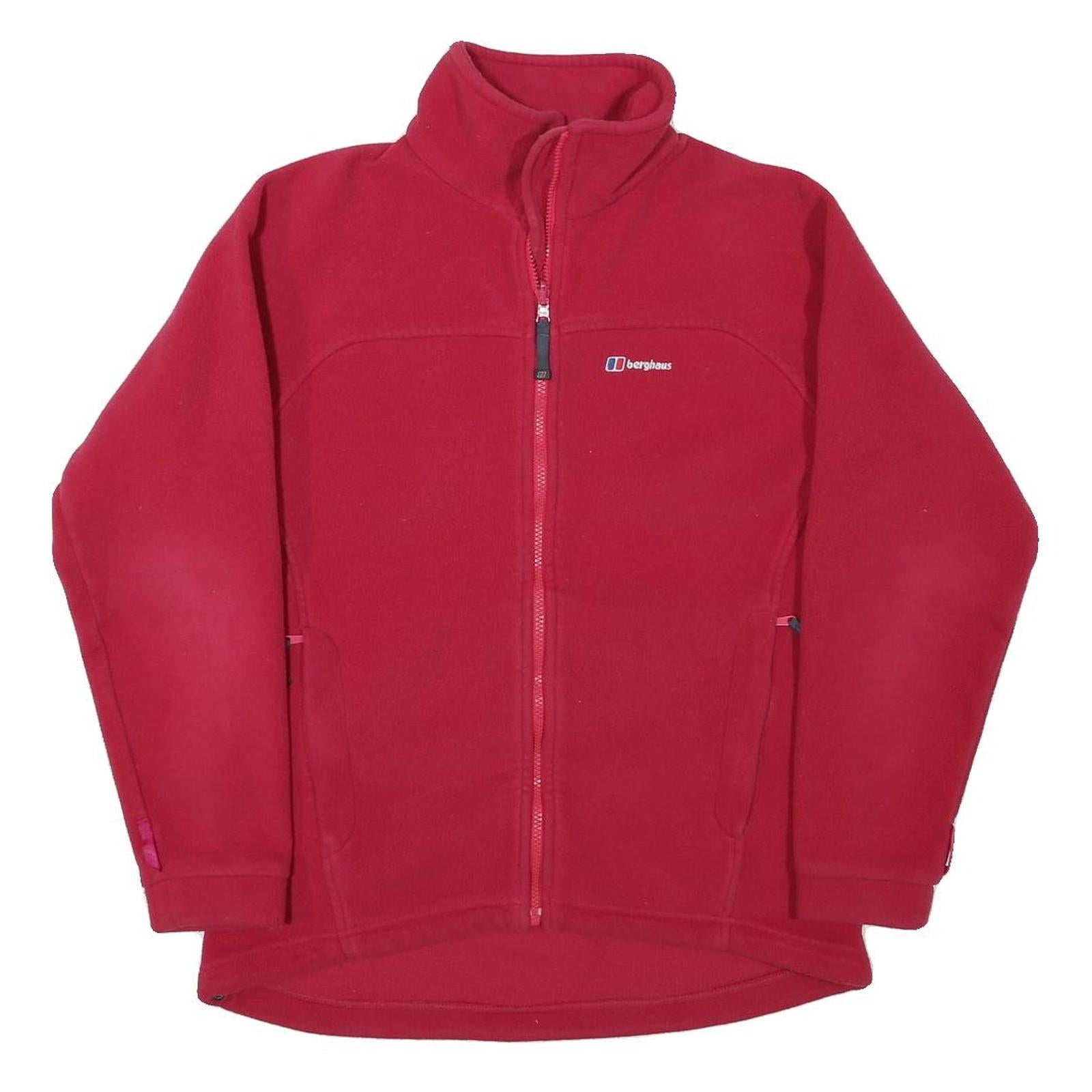 BERGHAUS Womens Red Jacket M Polyester Blend Plain Zip Outdoor Casual Warm Refurbished - N/A refurbished available on Cerqular