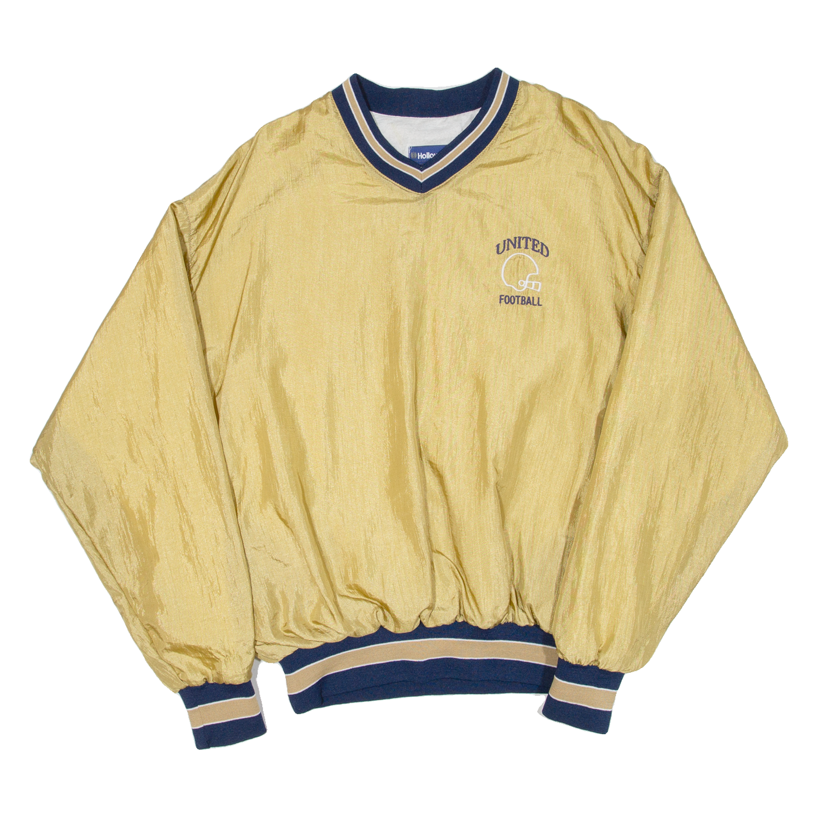 HOLLOWAY United Football Mens Sweatshirt Gold V-Neck USA M Refurbished - N/A refurbished available on Cerqular
