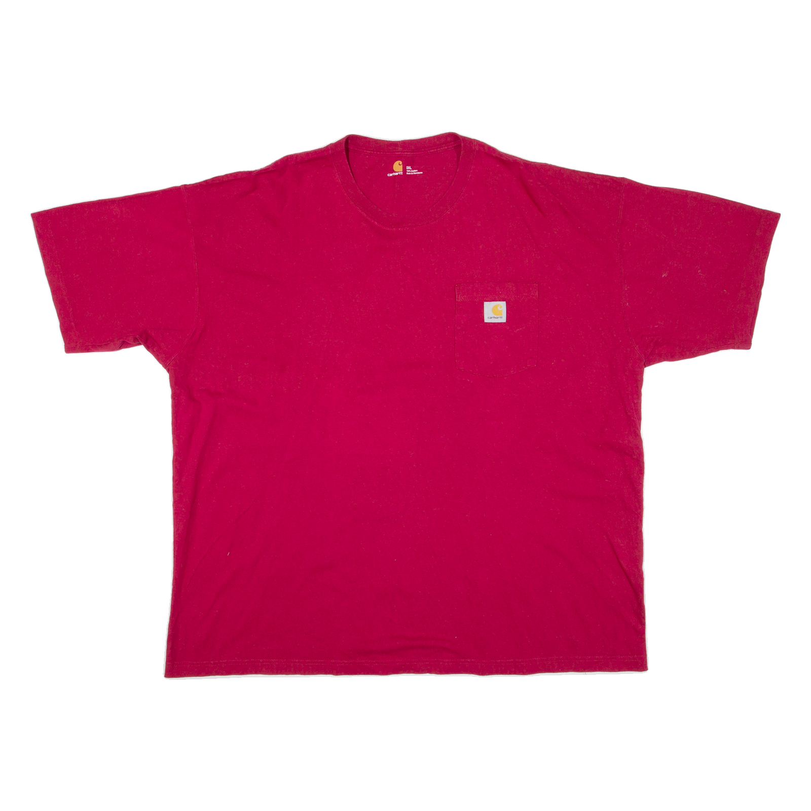 CARHARTT Mens T-Shirt Red 2XL Refurbished - N/A refurbished available on Cerqular