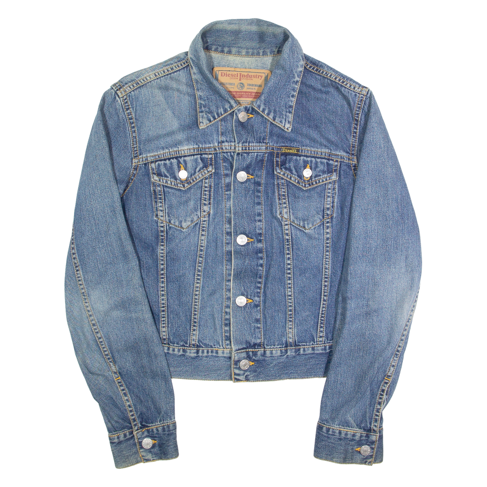 DIESEL Womens Denim Jacket Blue S Refurbished - N/A refurbished available on Cerqular