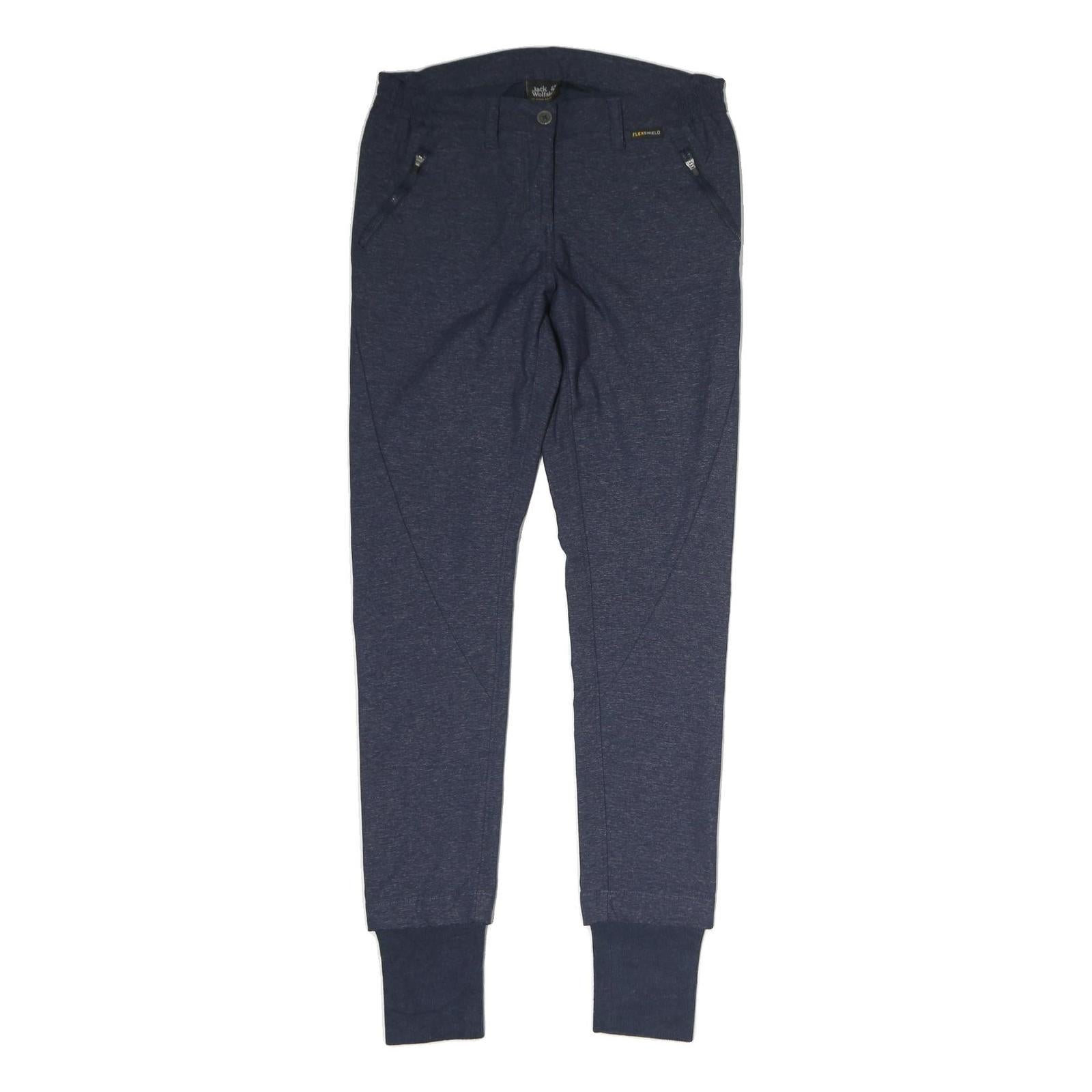 JACK WOLFSKIN Mens Cotton Blend Blue Regular Fit Tapered Trousers W30 L33 Refurbished - N/A refurbished available on Cerqular