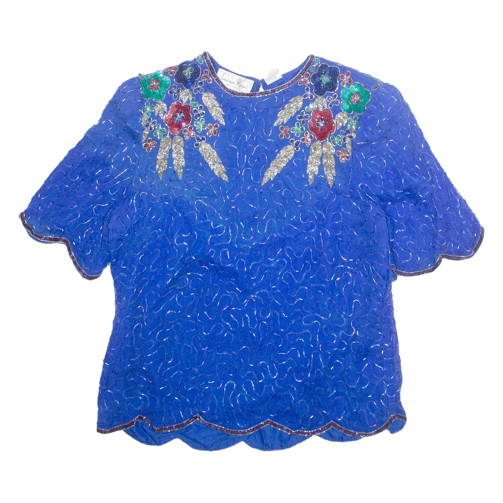 Buy LAURENCE KAJAN Womens Printed Blouse Blue Silk Floral L Refurbished - $16.89 LAURENCE KAJAN Womens Printed Blouse Blue Silk Floral L Refurbished - N/A refurbished available on Cerqular