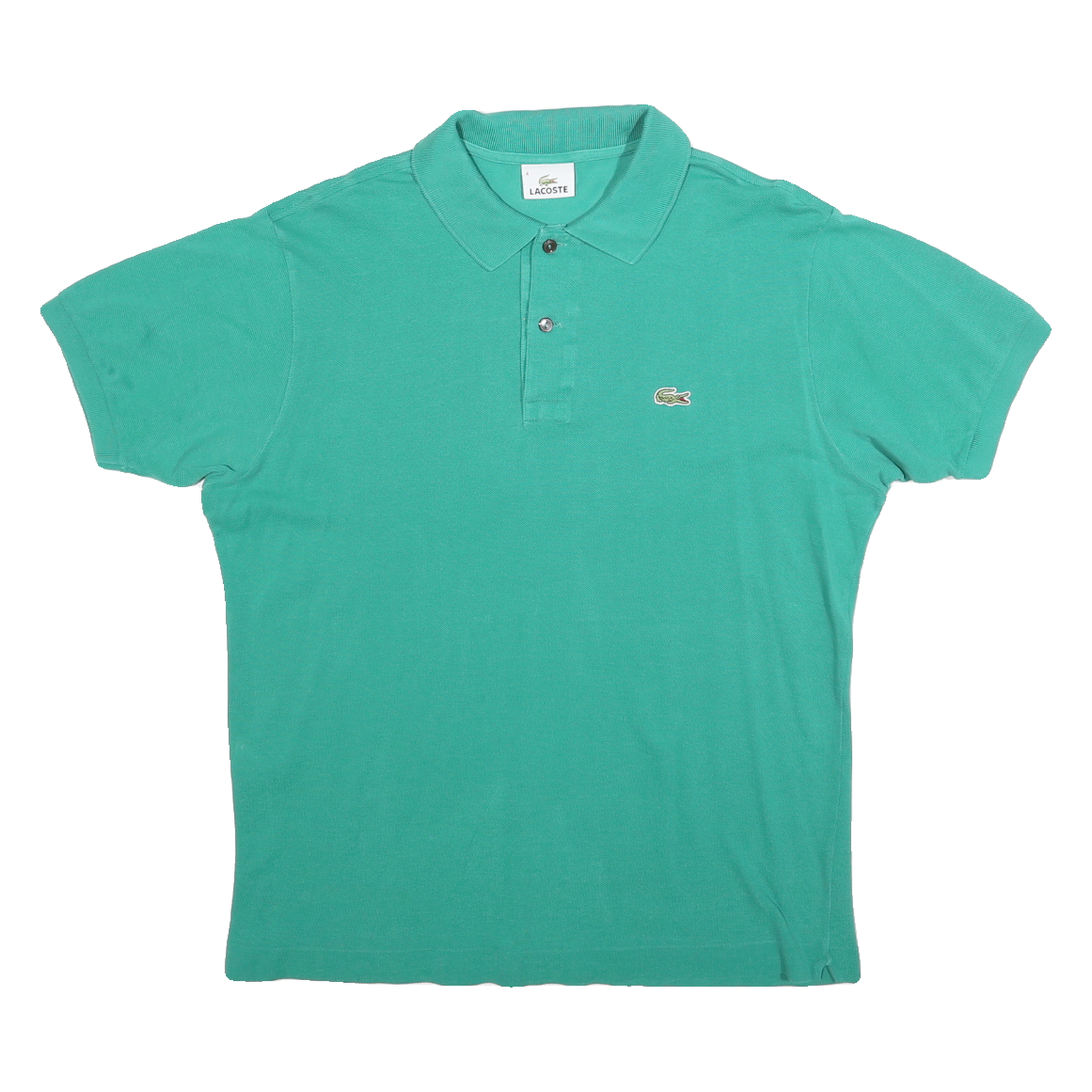 LACOSTE Mens Green Short Sleeve Plain Polo Shirt M Cotton Blend Classic Refurbished - N/A refurbished available on Cerqular