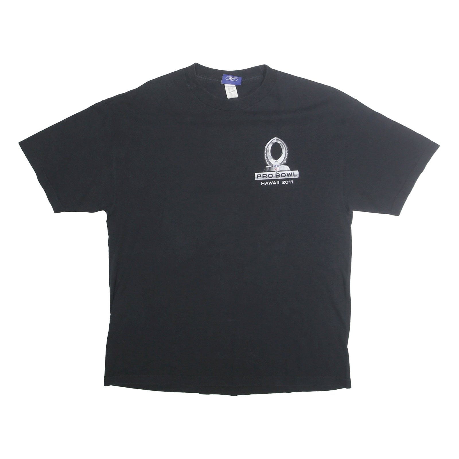 REEBOK Mens Black NFL Pro Bowl Hawaii 2011 Graphic T-Shirt XL Short Sleeve Crew Refurbished - N/A refurbished available on Cerqular