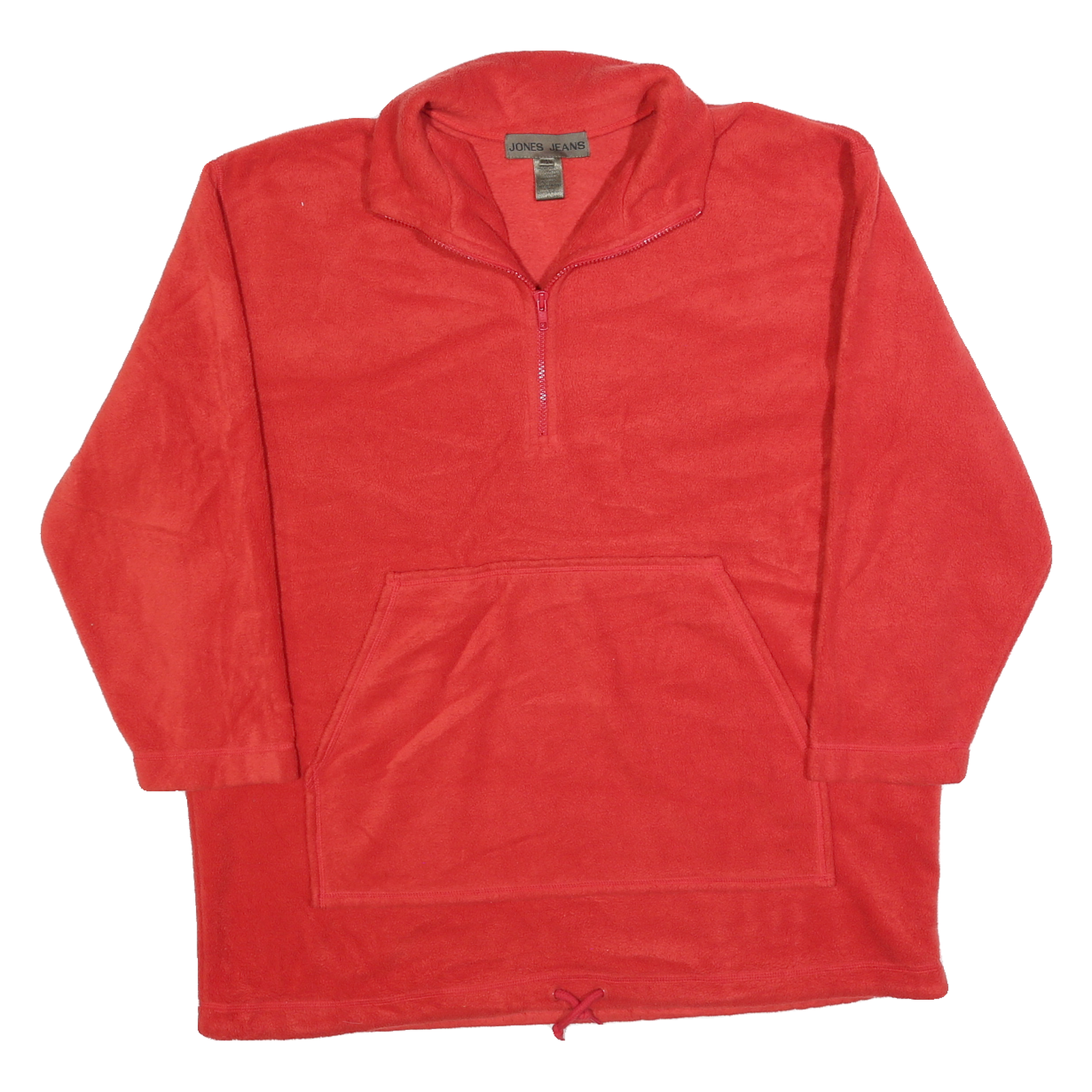 JONES JEANS Womens Red Plain Pullover Fleece Crew Neck XL Casual Warm Jumper Refurbished - N/A refurbished available on Cerqular