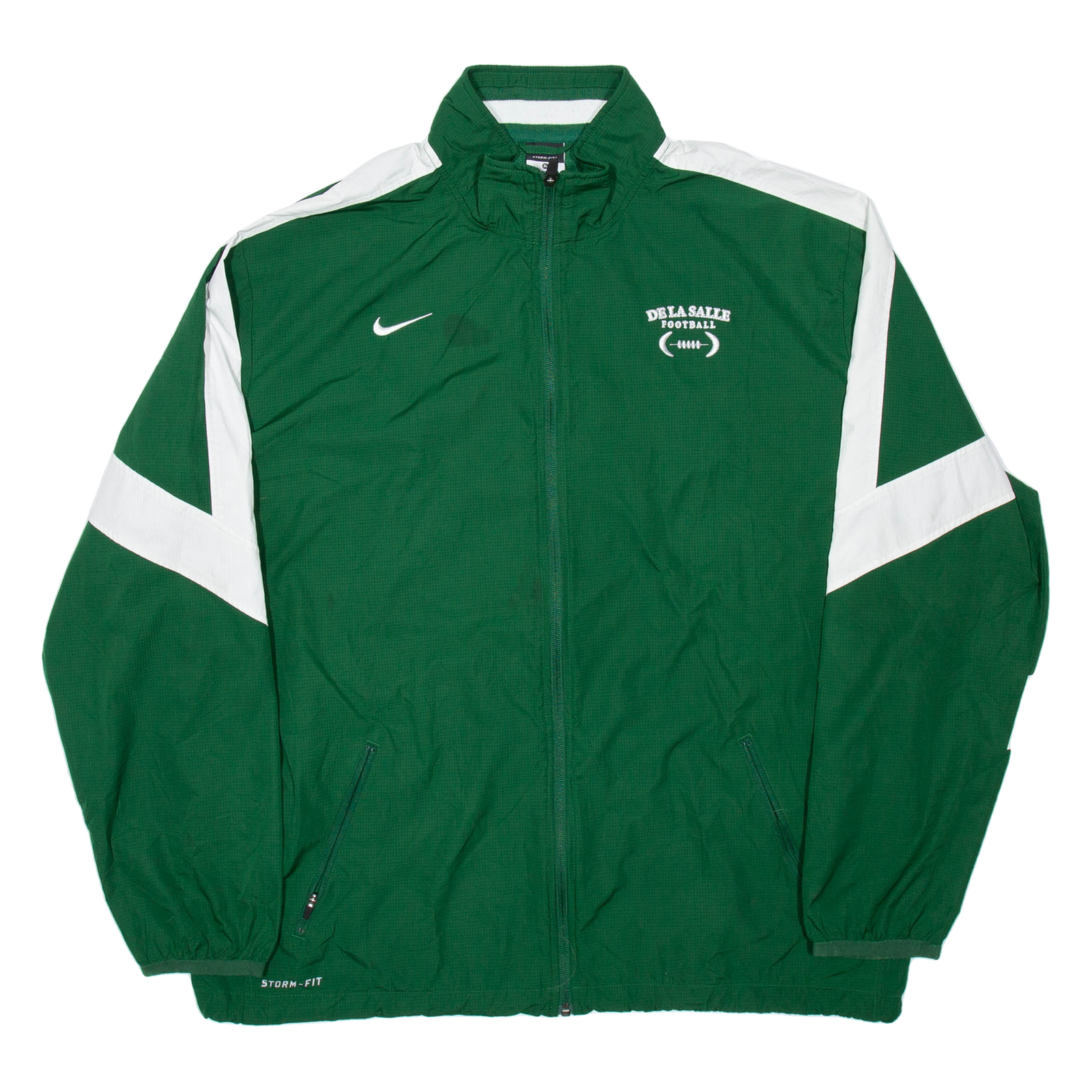 NIKE De La Salle Football Mens Track Jacket Green USA XL Refurbished - N/A refurbished available on Cerqular