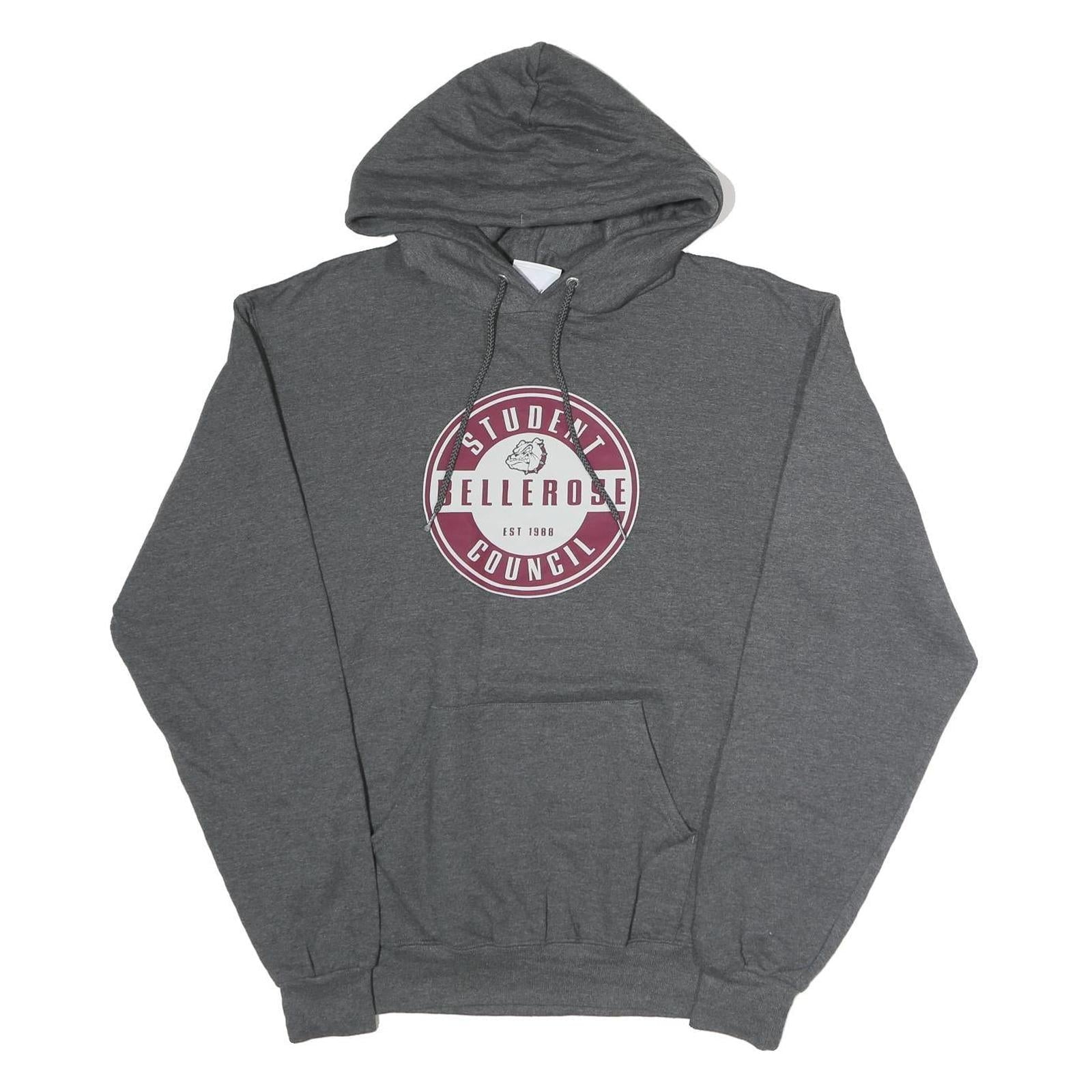 CHAMPION Mens Grey Bellerose Student Council Pullover Hoodie M Refurbished - N/A refurbished available on Cerqular