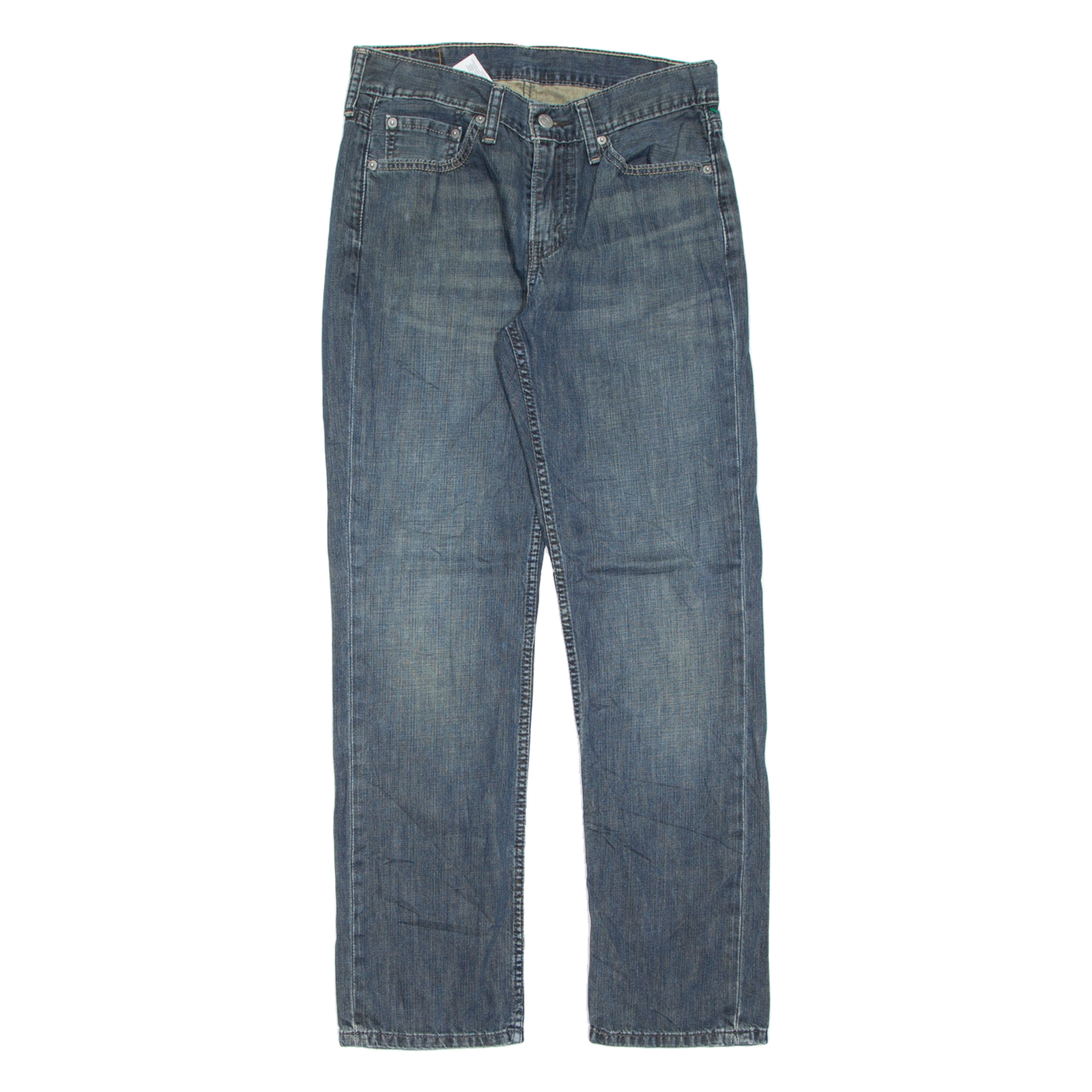 LEVI'S 514 Jeans Mens Blue Regular Straight Stone Wash W29 L30 Refurbished - N/A refurbished available on Cerqular