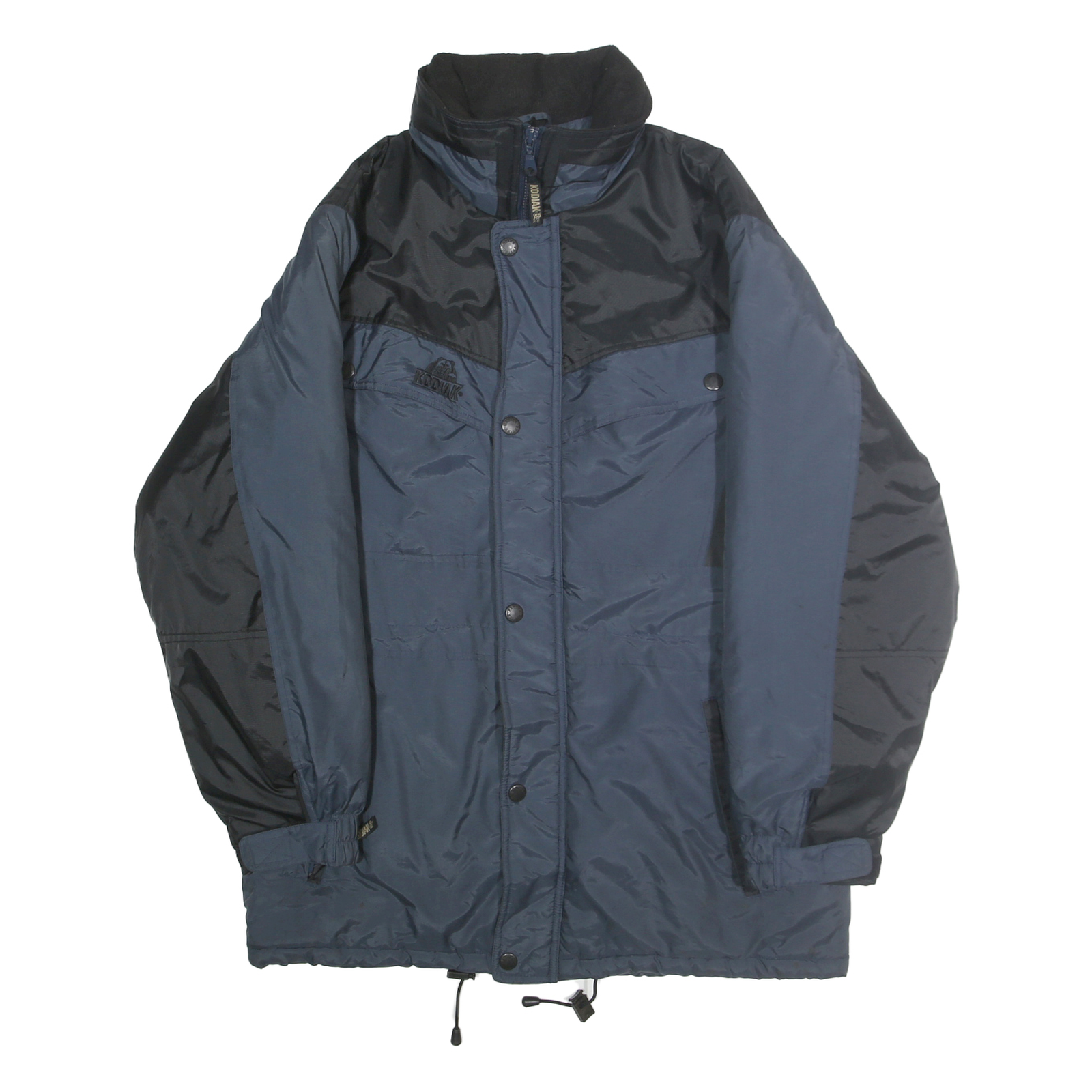 KODIAK Mens Blue & Black Nylon Jacket M Zip Outdoor Classic Refurbished - N/A refurbished available on Cerqular