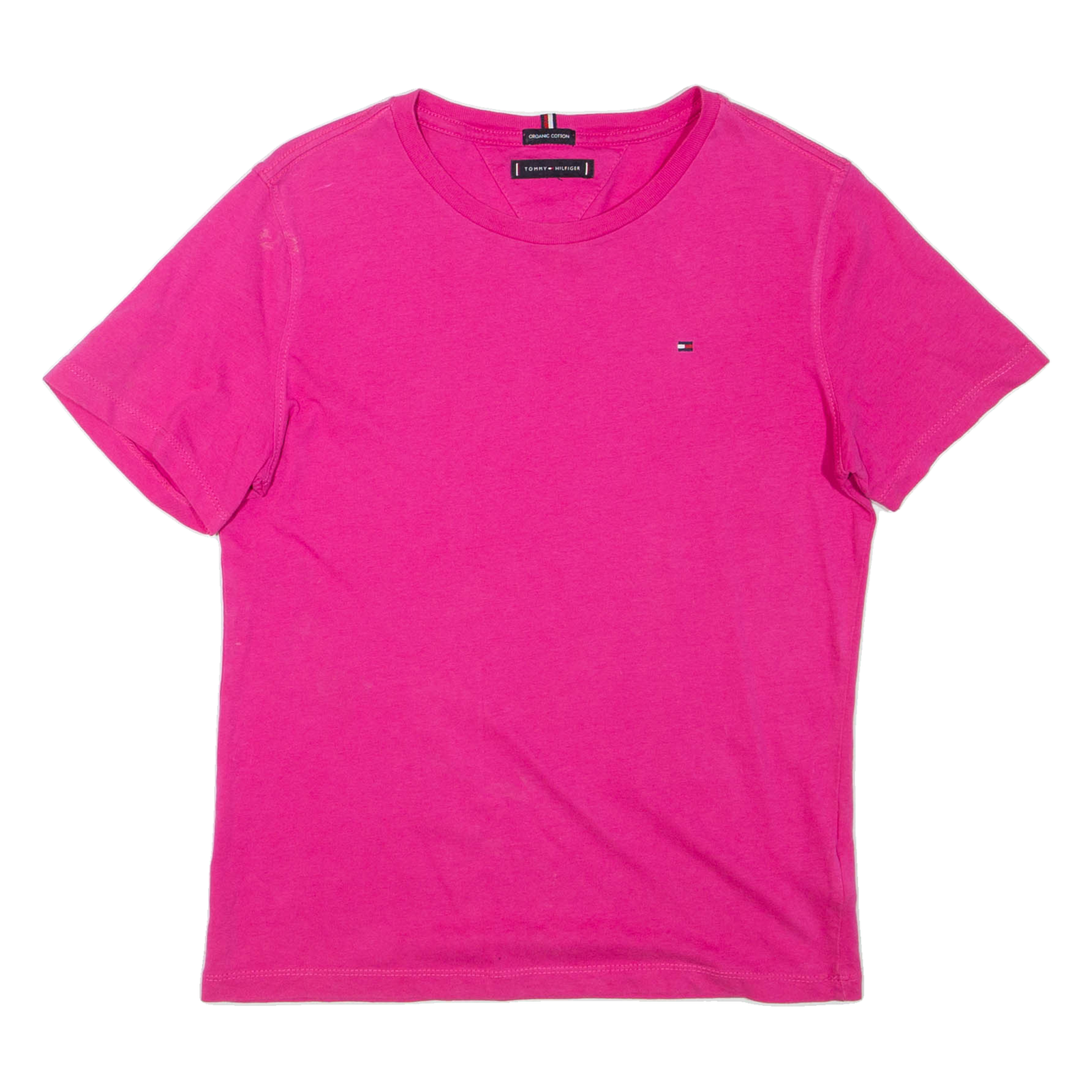 TOMMY HILFIGER Womens T-Shirt Pink Crew Neck XS Refurbished - N/A refurbished available on Cerqular