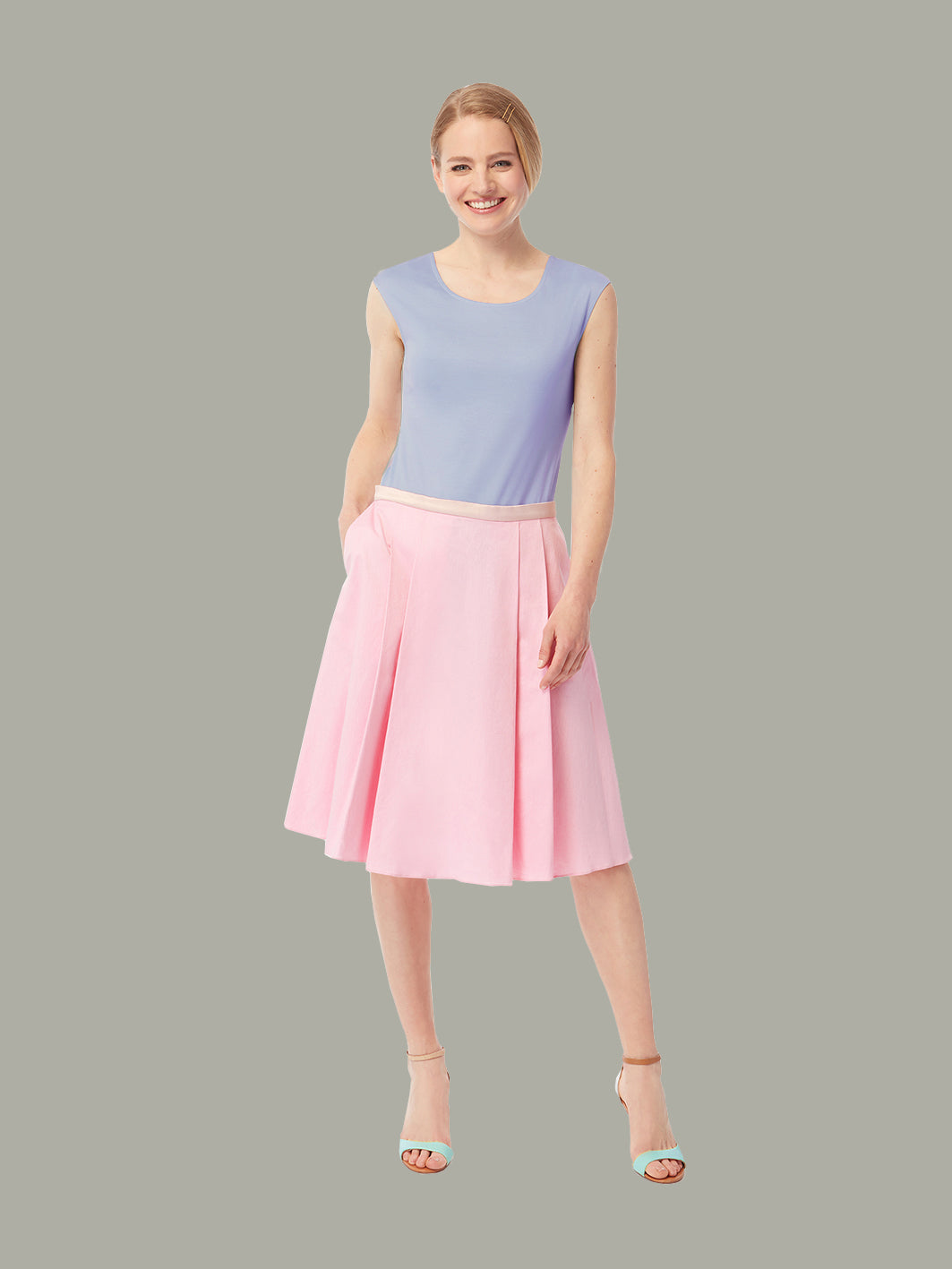 LAELIA | Scoop Neck Reversible Top | Colour: CORNFLOWER-LOTUS | Size: S Refurbished - N/A refurbished available on Cerqular