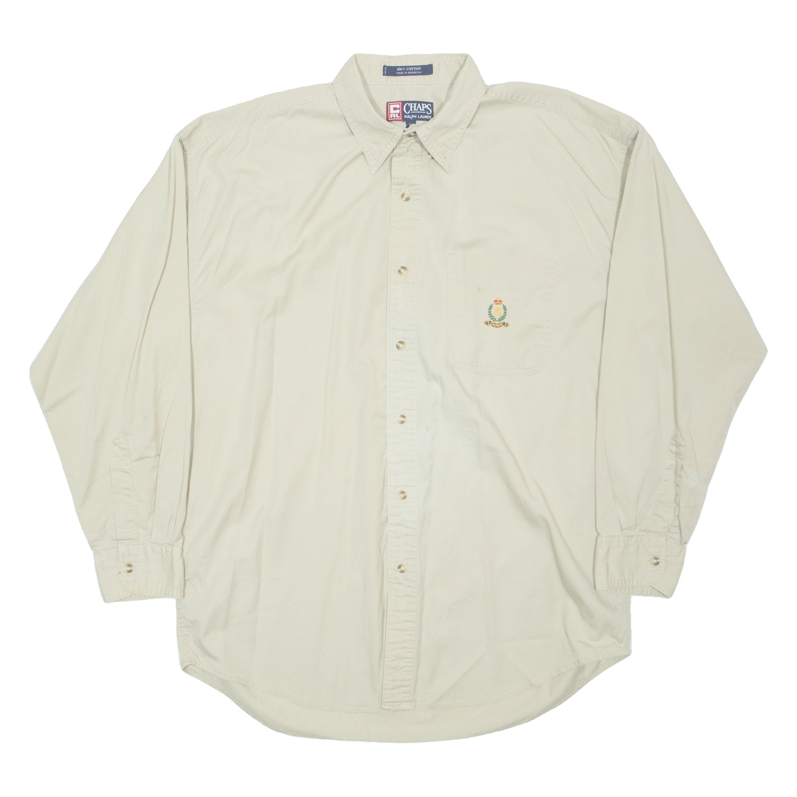 Buy CHAPS RALPH LAUREN Mens Plain Shirt Beige Long Sleeve L Refurbished - $31.19 CHAPS RALPH LAUREN Mens Plain Shirt Beige Long Sleeve L Refurbished - N/A refurbished available on Cerqular