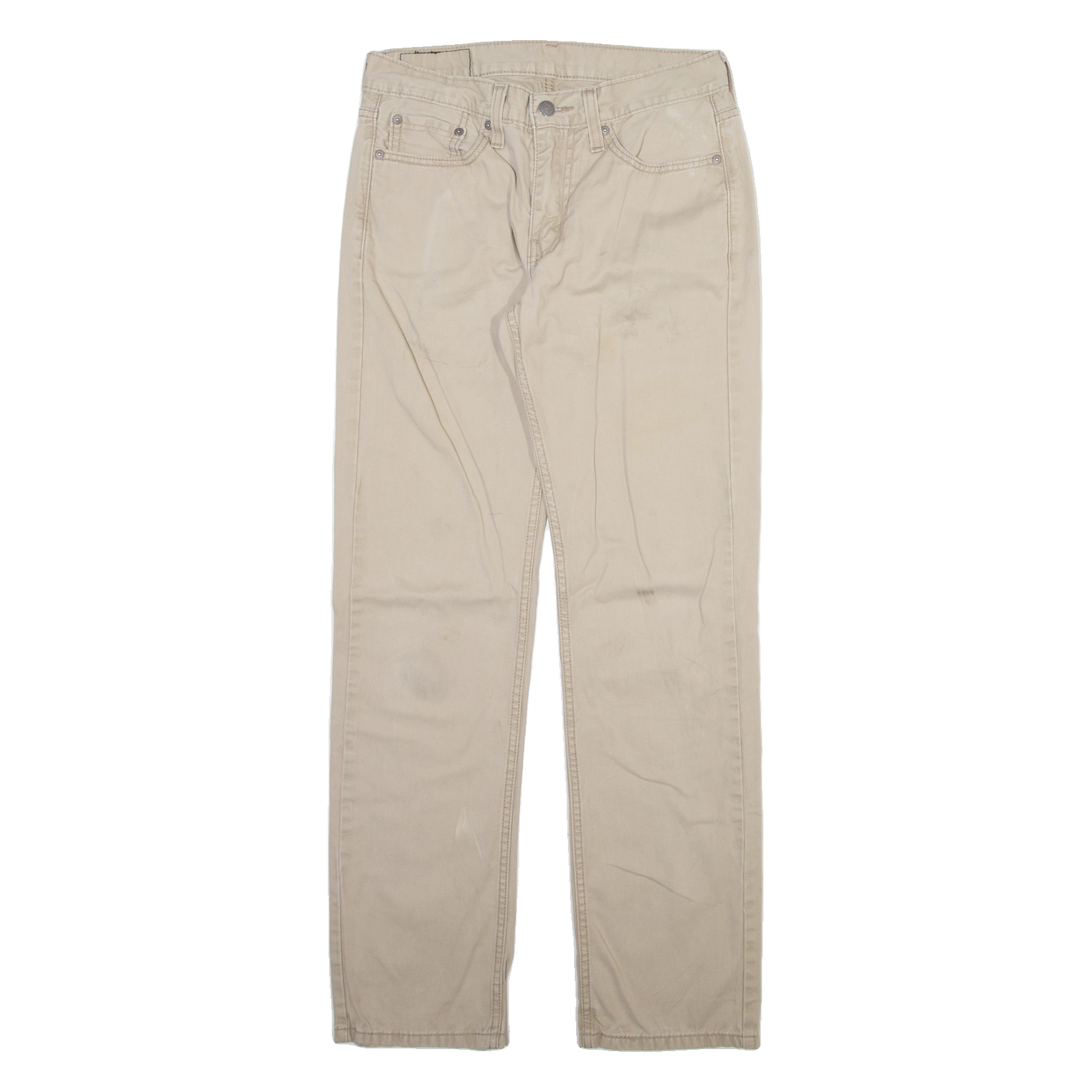 LEVI'S 514 Mens Trousers Beige Slim Straight W28 L32 Refurbished - N/A refurbished available on Cerqular