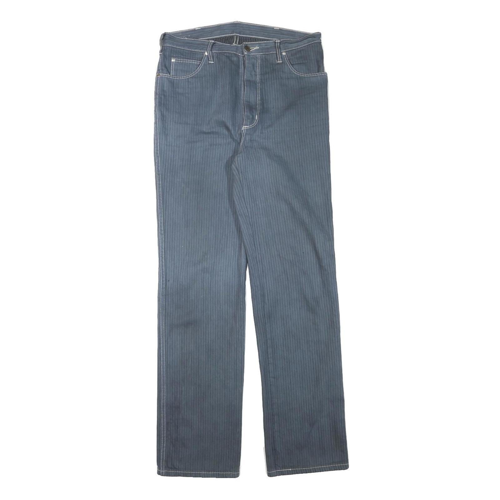 WRANGLER Mens Jeans Blue Regular Straight Denim W30 L32 Cotton Blend Zip Refurbished - N/A refurbished available on Cerqular