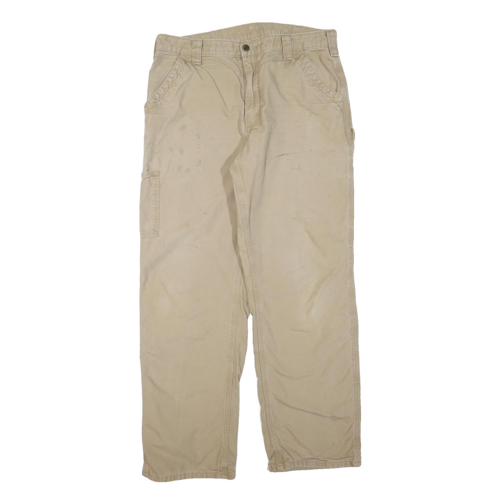 CARHARTT Mens Shorts Beige Casual Workwear L W36 Durable Cotton Blend Refurbished - N/A refurbished available on Cerqular
