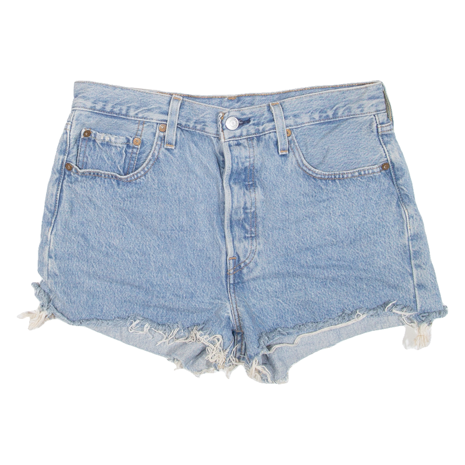 LEVI'S 501 BIG E Womens Denim Shorts Blue S W28 Refurbished - N/A refurbished available on Cerqular