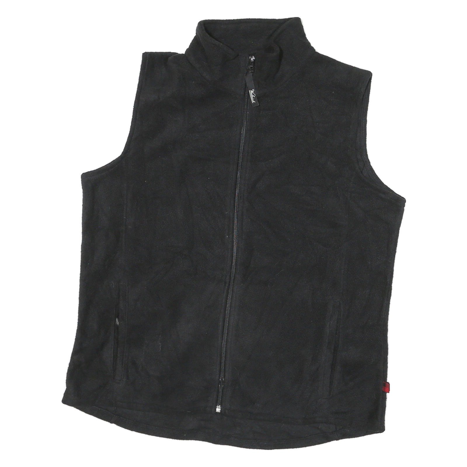 WOOLRICH Womens Black Sleeveless Zip Jacket L Polyester Blend Casual Outerwear Refurbished - N/A refurbished available on Cerqular