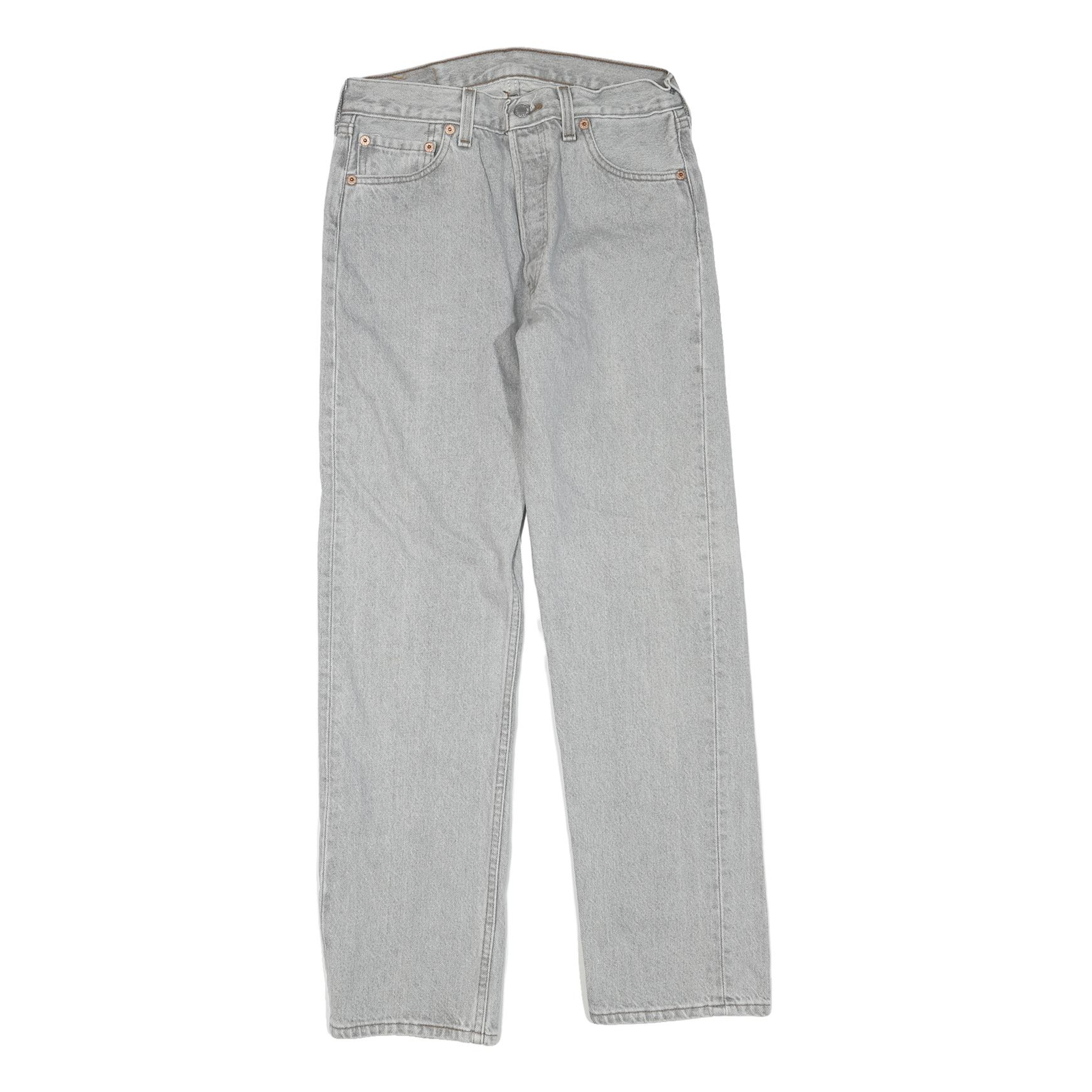 LEVI'S Womens 501 Regular Fit Straight Jeans Light Denim W30 L30 Classic Cotton Refurbished - N/A refurbished available on Cerqular